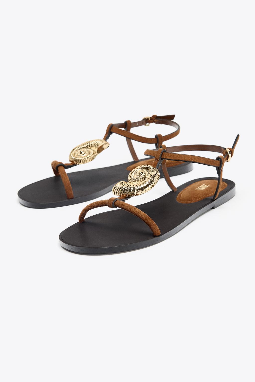 ★ZARA★ BUCKLED HEELED SANDALS BUCKLED HEELED SANDALS - Brown | ZARA United States