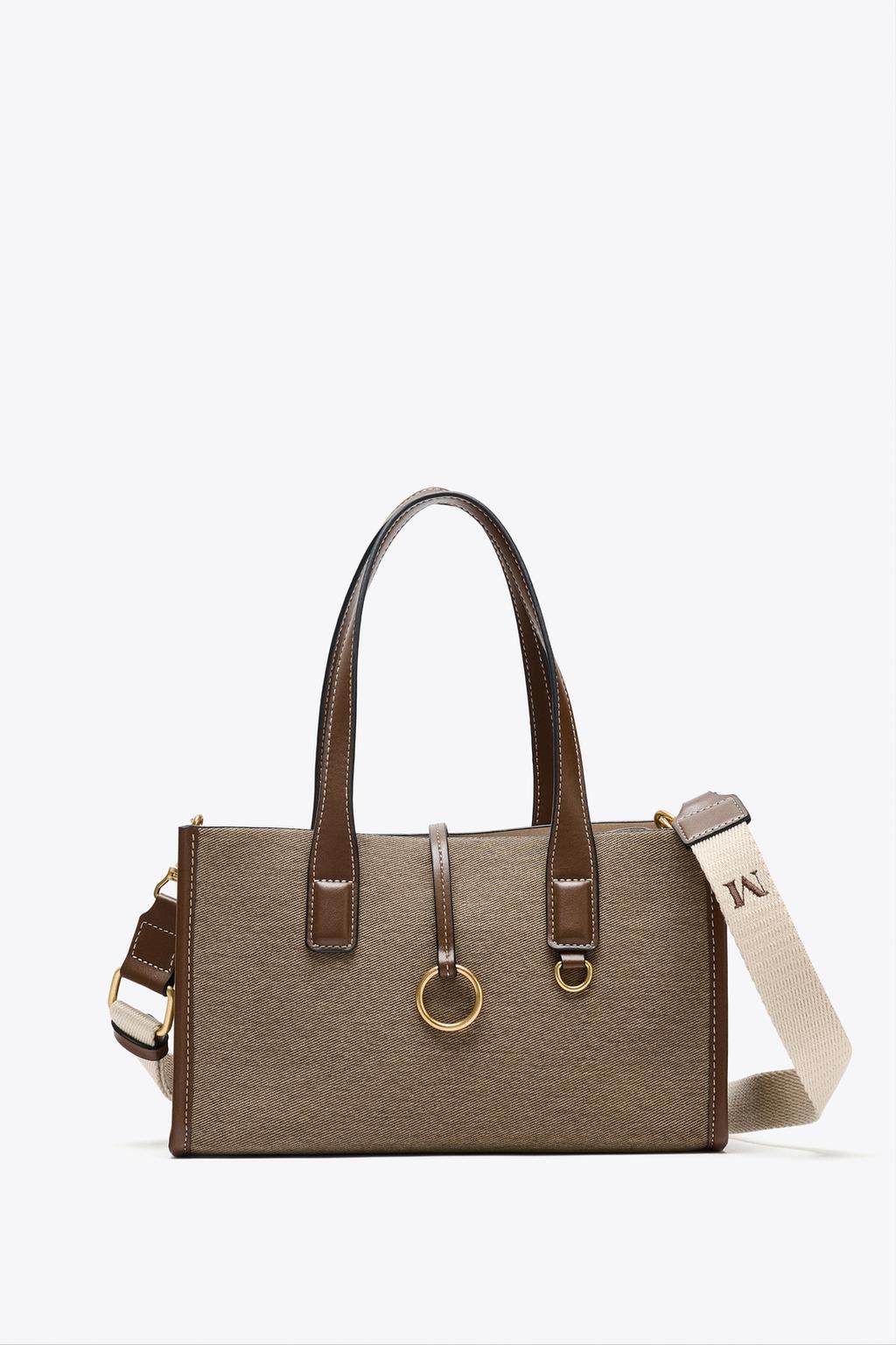 Zara + Woven Shopper Bag