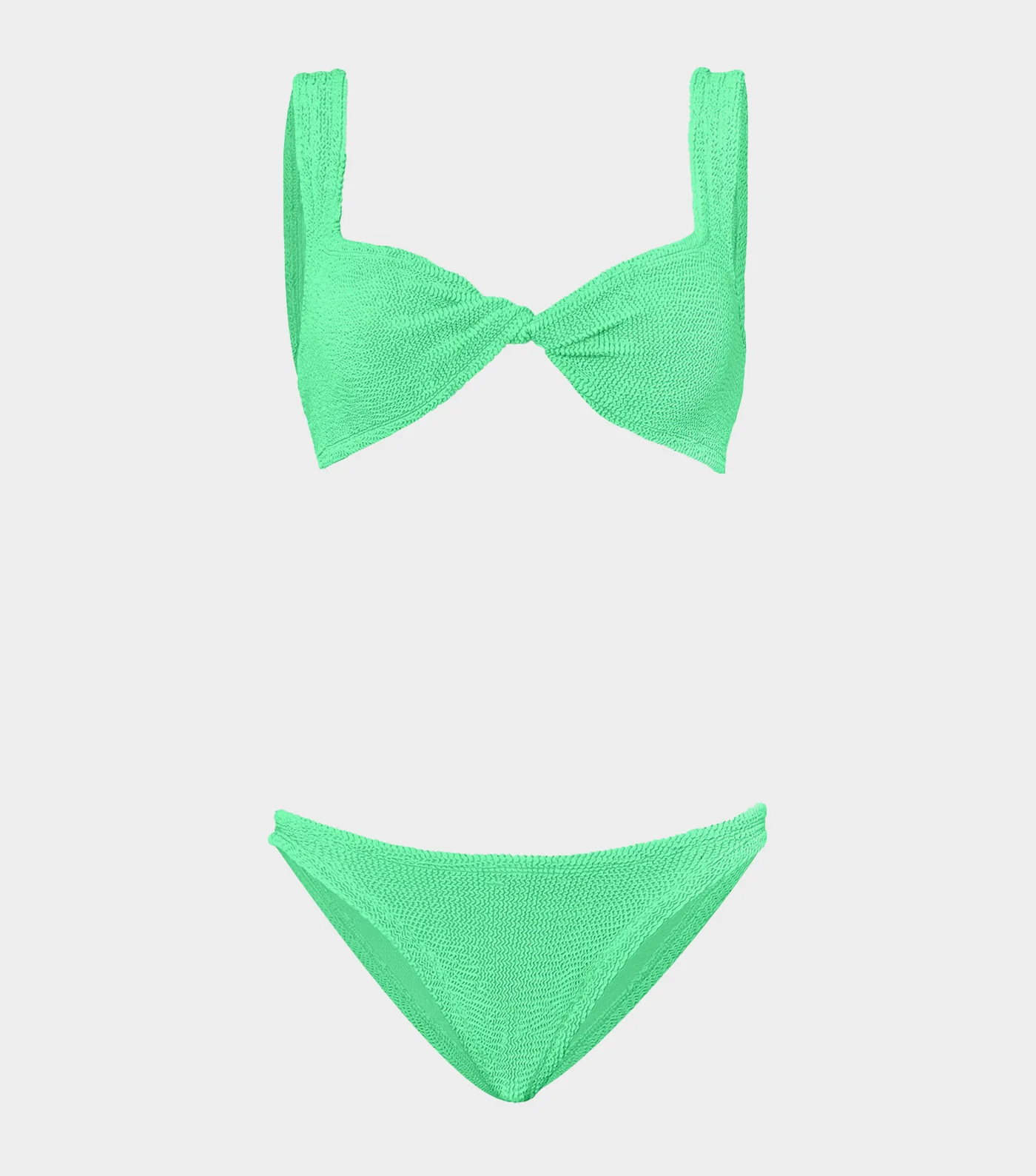 Oseree + Twist-Front Recycled Stretch-Satin Bikini Oseree + Twist-Front Recycled Stretch-Satin Bikini