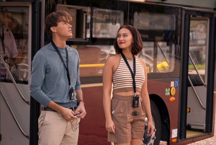 Christopher Brinley as Conrad Fisher and Lola Tung as Belly Conklin