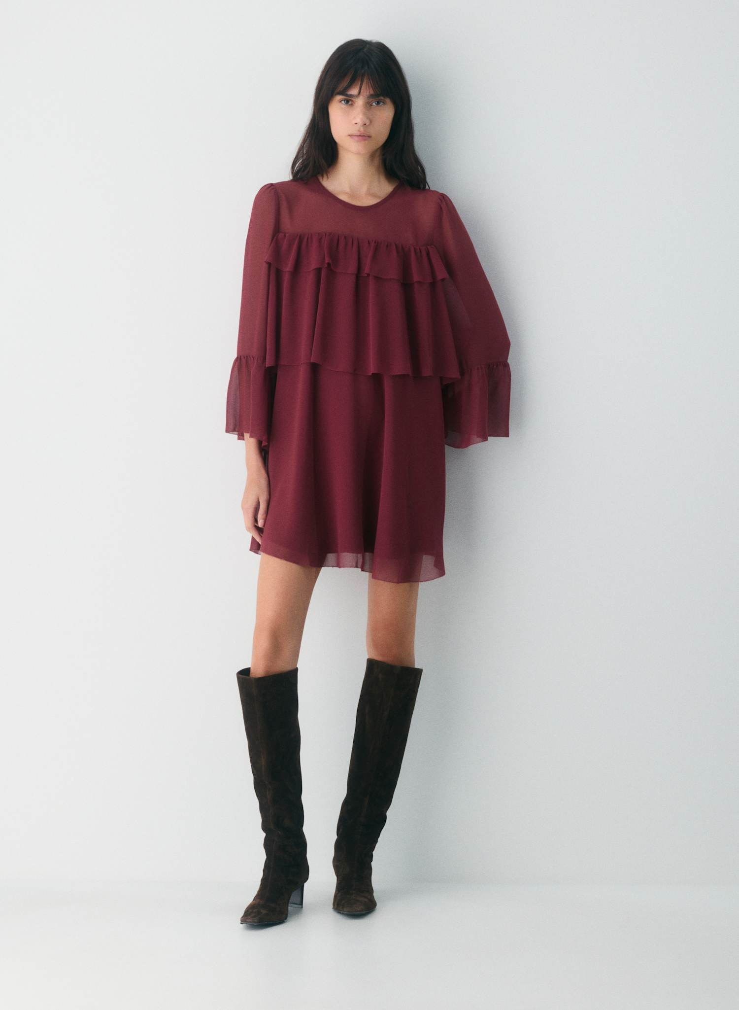 ワンピース Formentera Pleated Bicolor Dress M Formentera Pleated Bicolor Dress