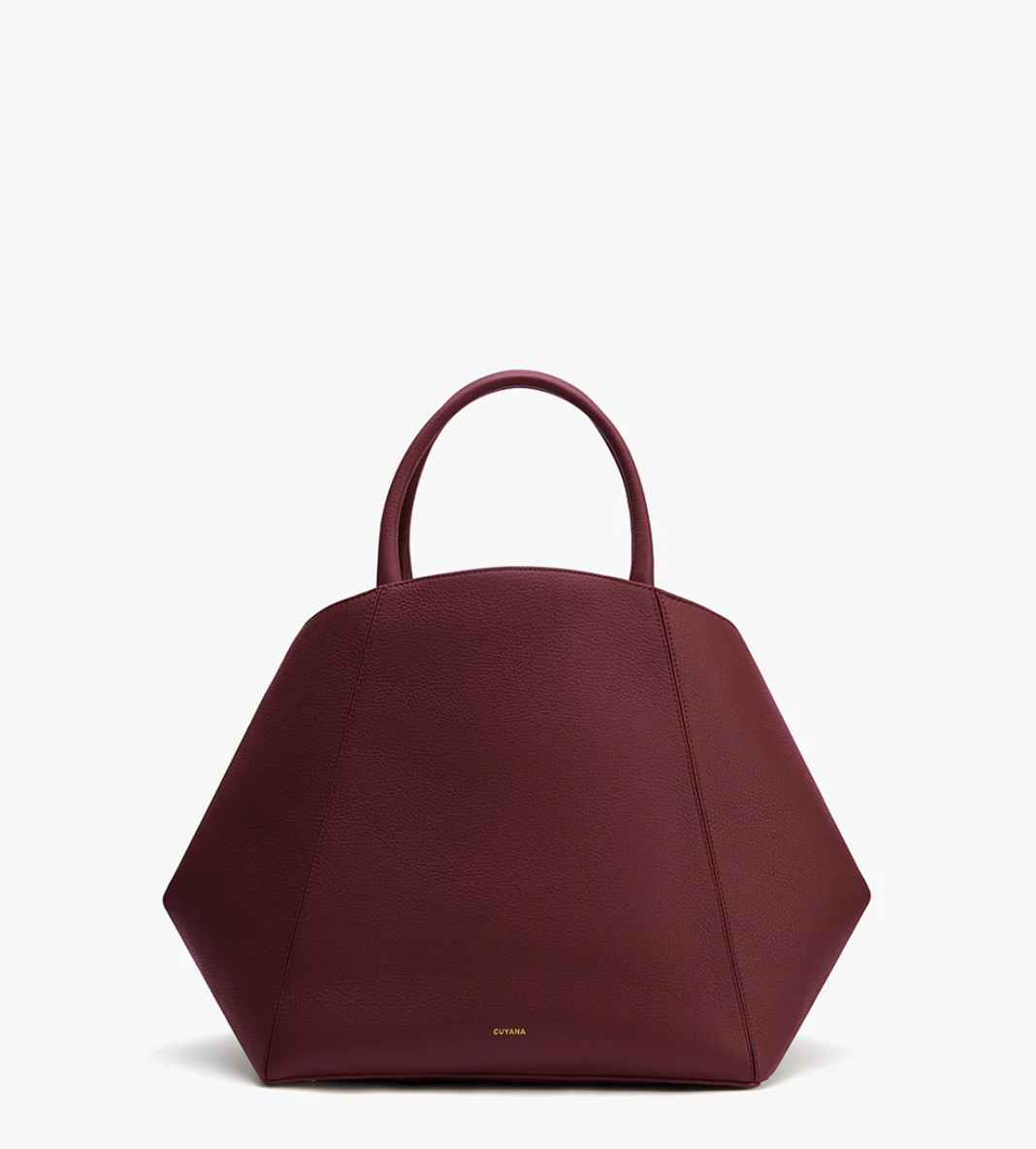 Cuyana Tall Structured Leather Tote