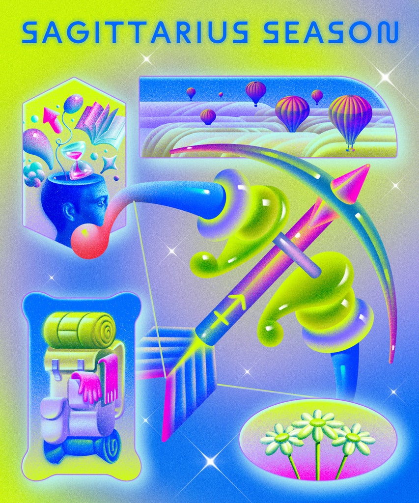 Sagittarius sezonu illüstrasyonu