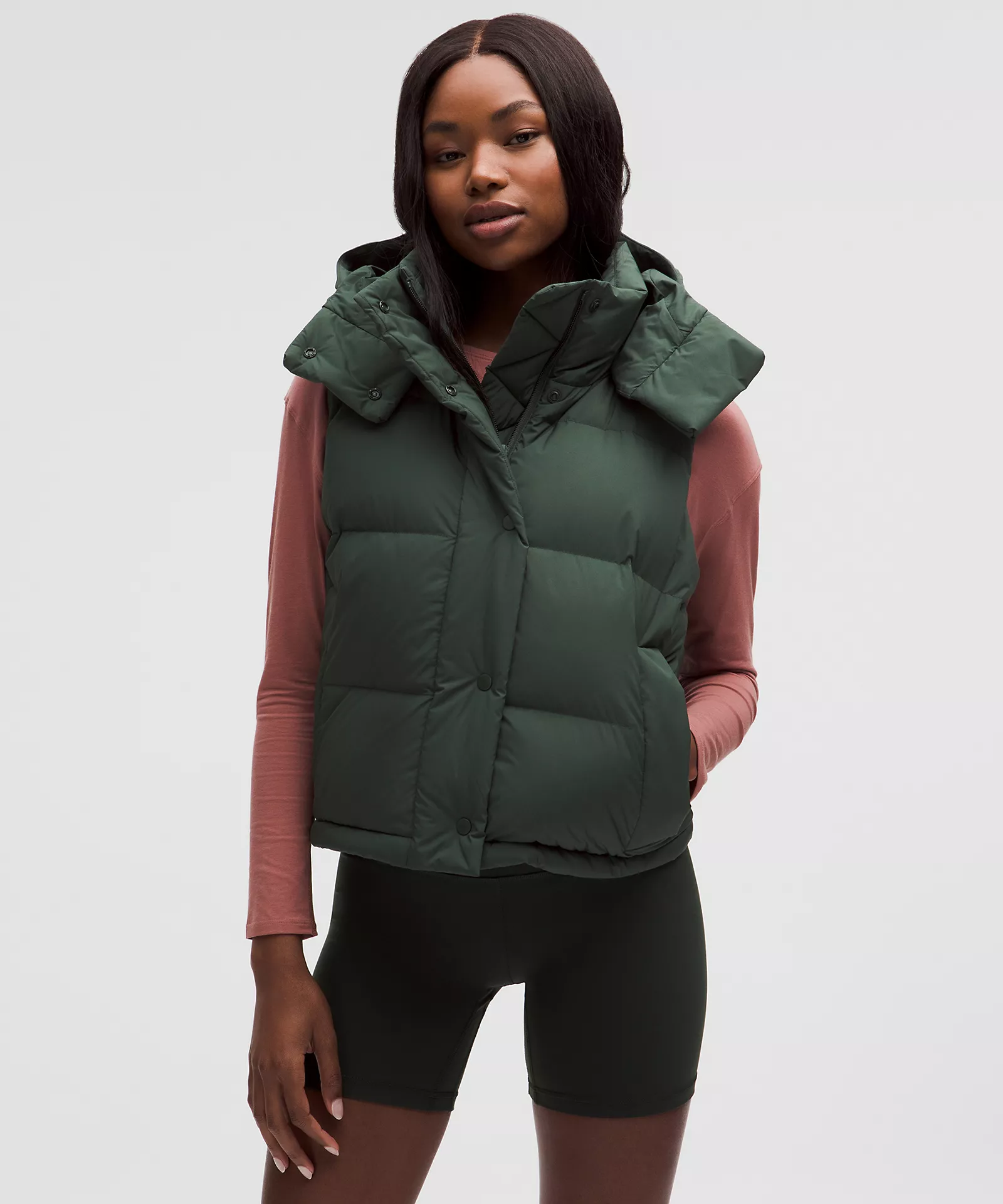 Lululemon + Wunder Puff 600-Down-Fill Cropped Vest