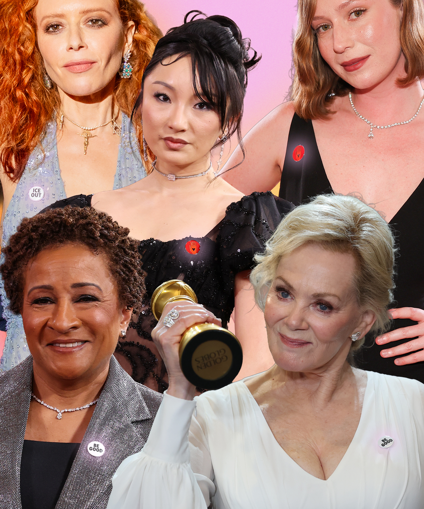 Political Pins Were A Golden Globes Fashion Statement. Are They Enough?