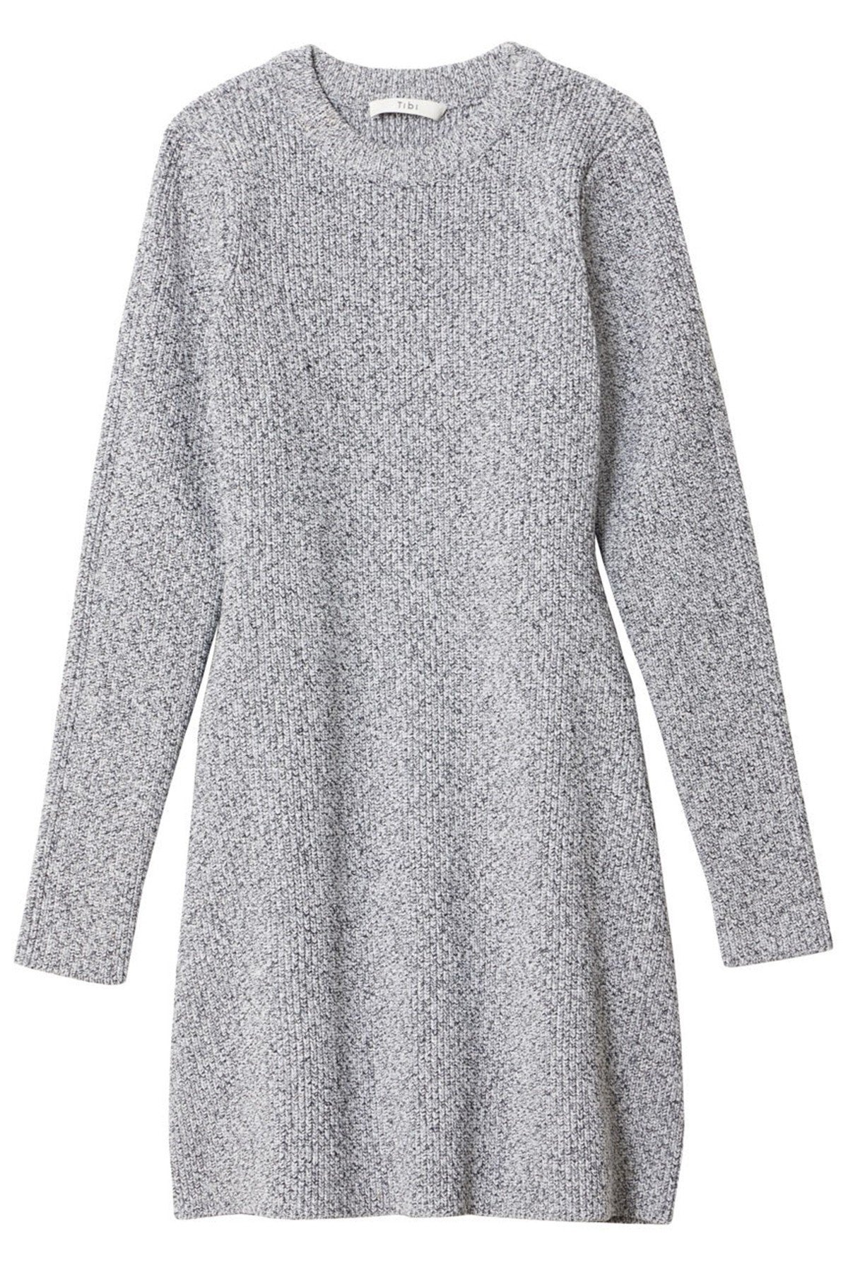 Tibi Tech Poly Sculpted Sweater Mini Dress