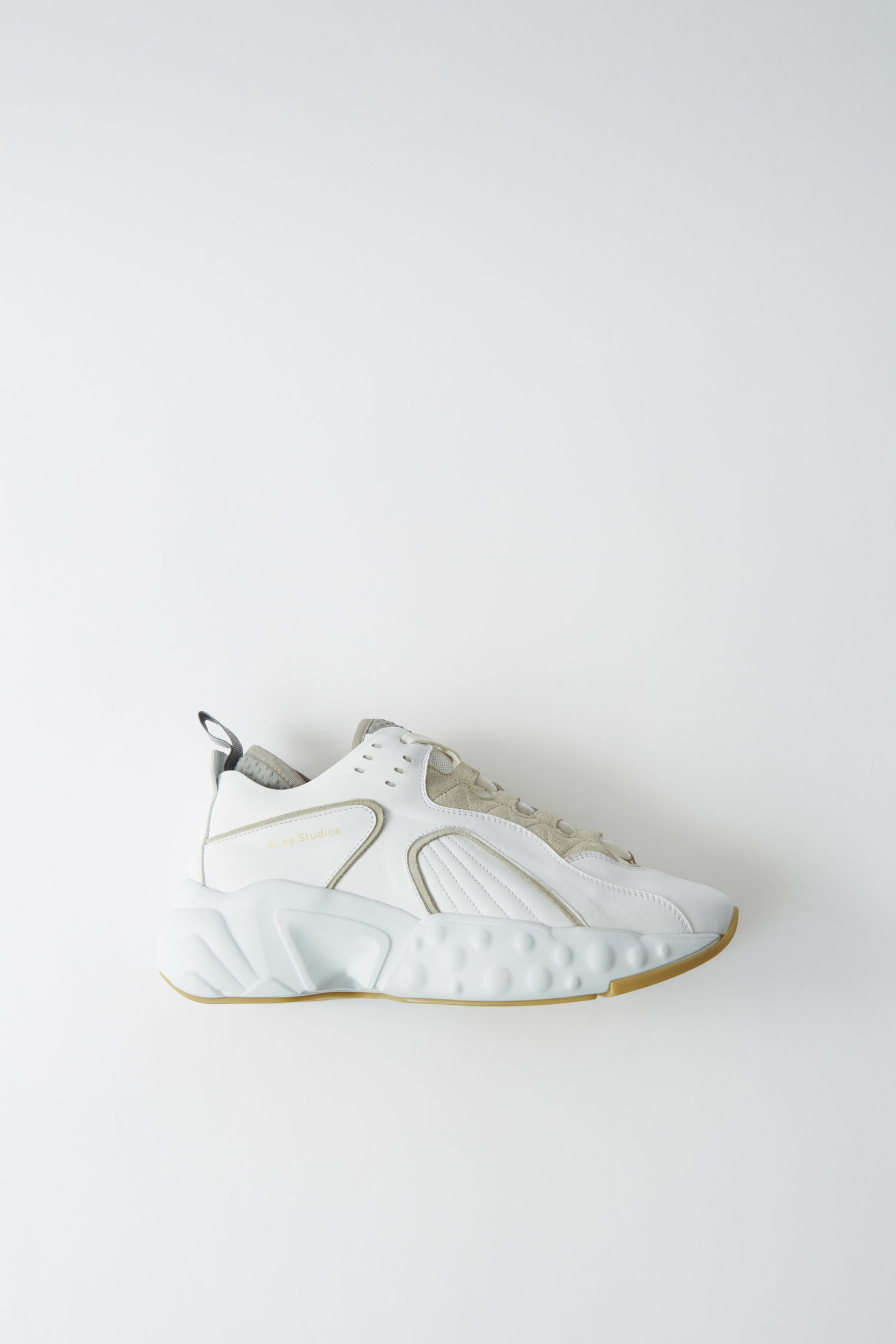 acne technical sneakers white