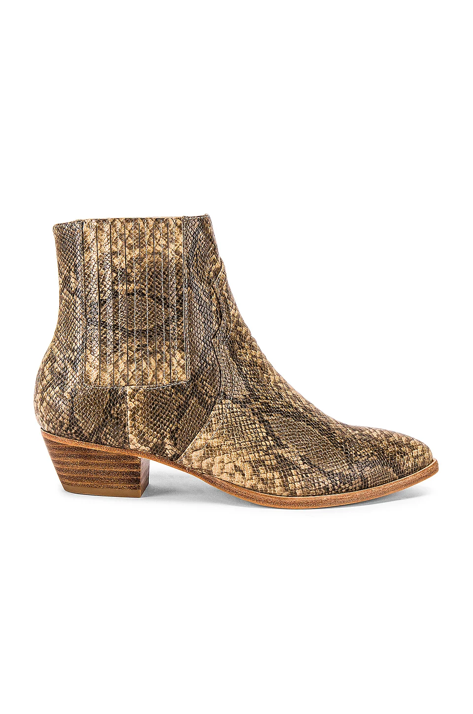 Snakeskin Print Boots,