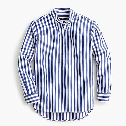 j crew striped tunic