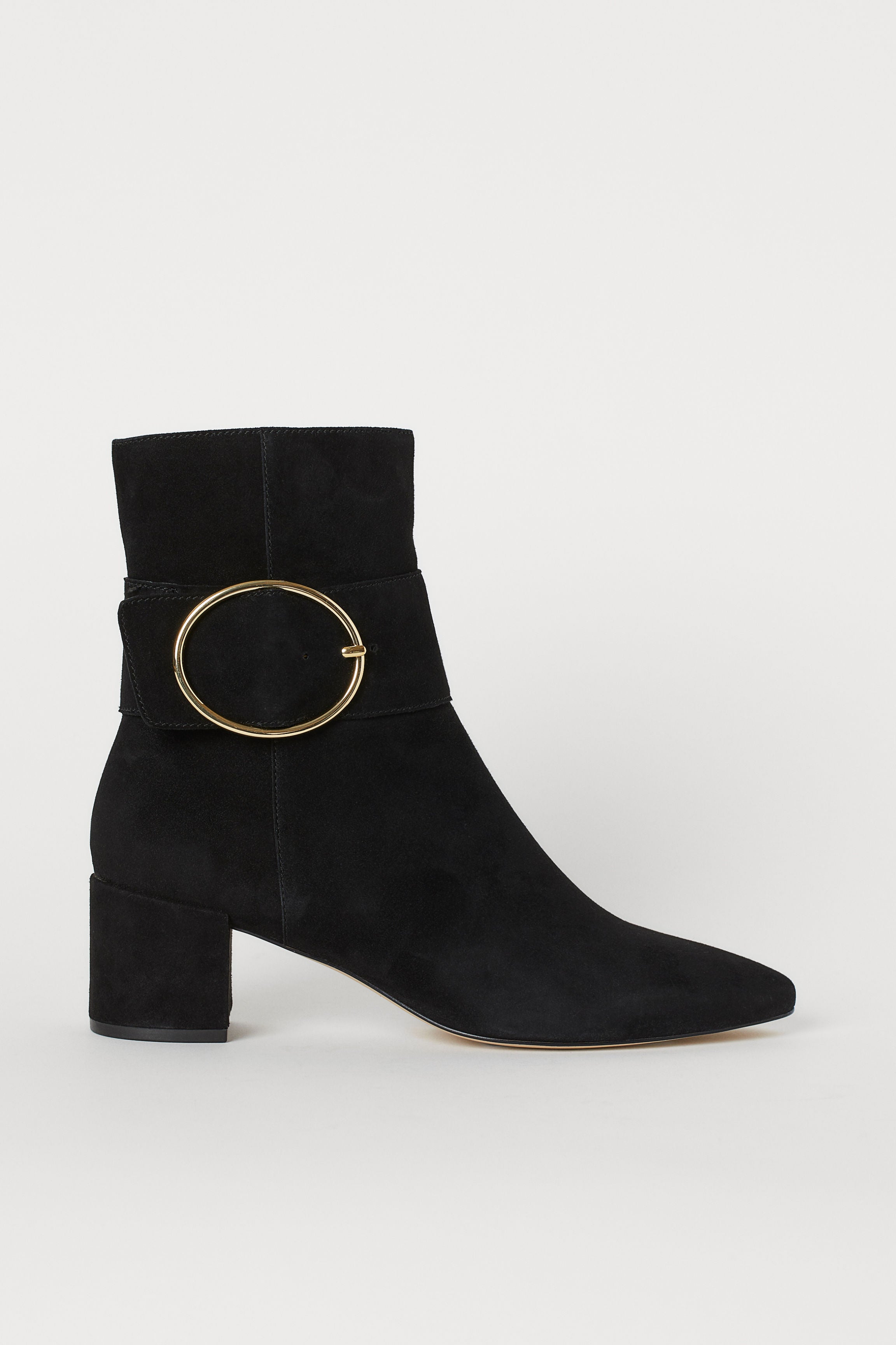 H&M + Suede Ankle Boots