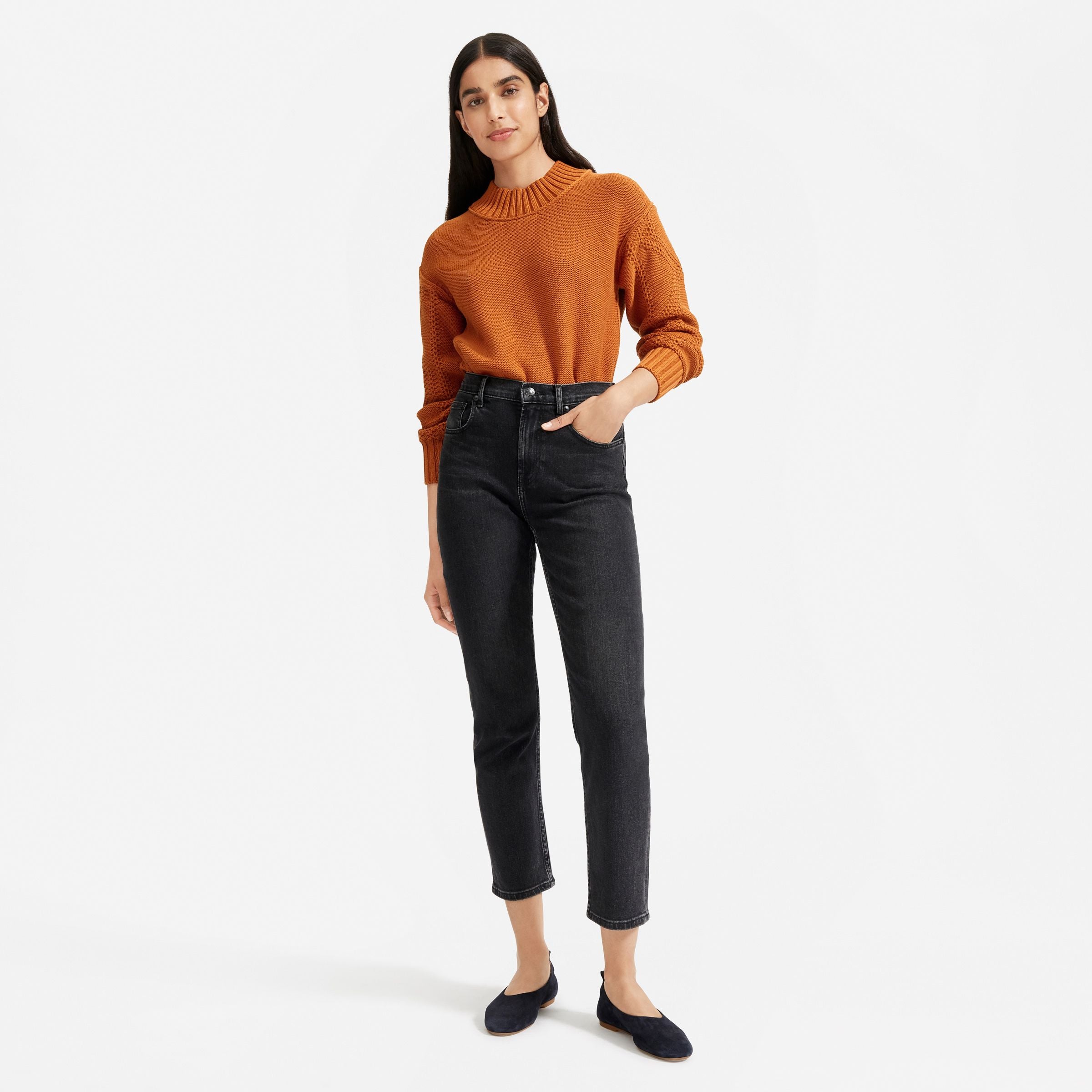 Everlane + The Texture Cotton Cable Sweater