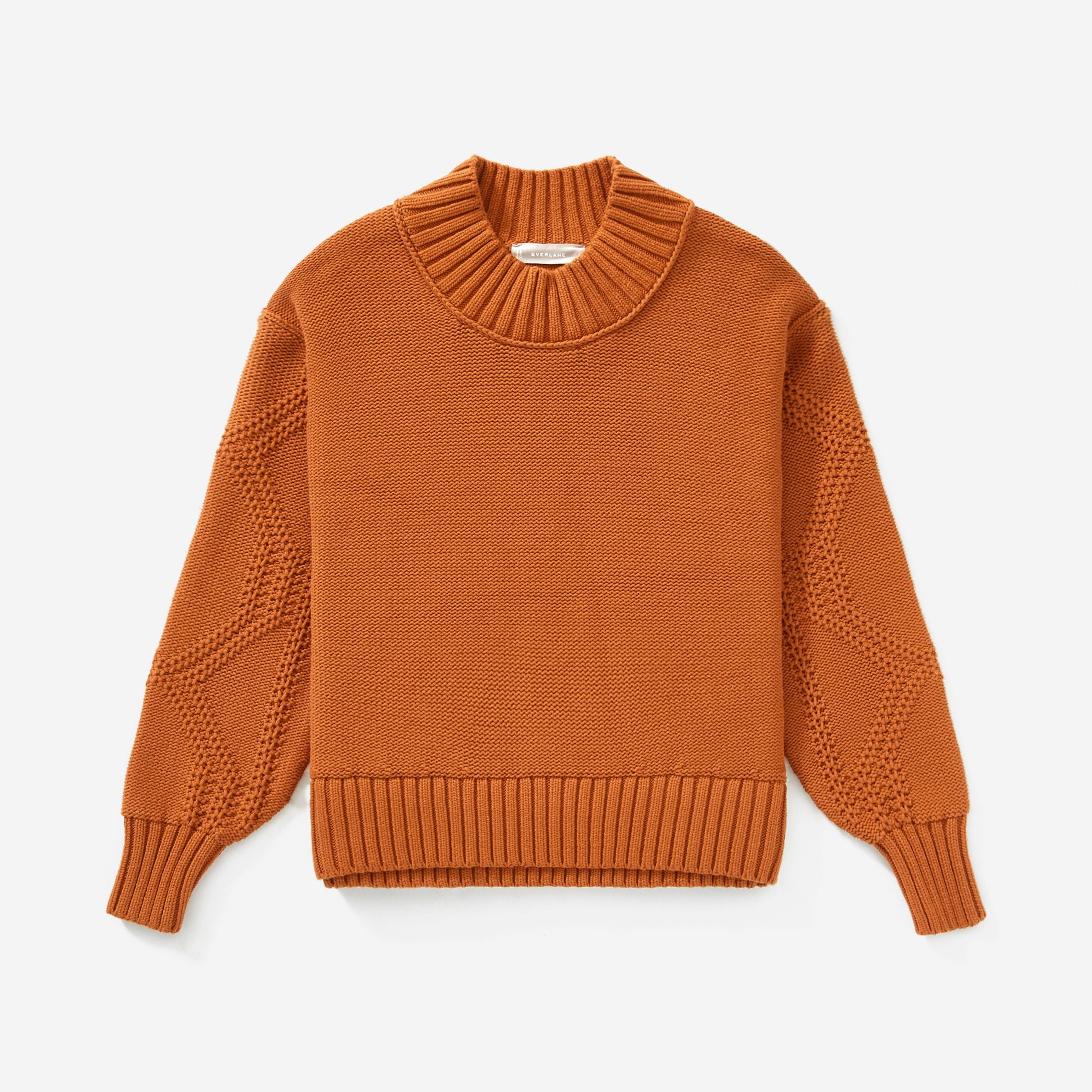 everlane cable knit sweater