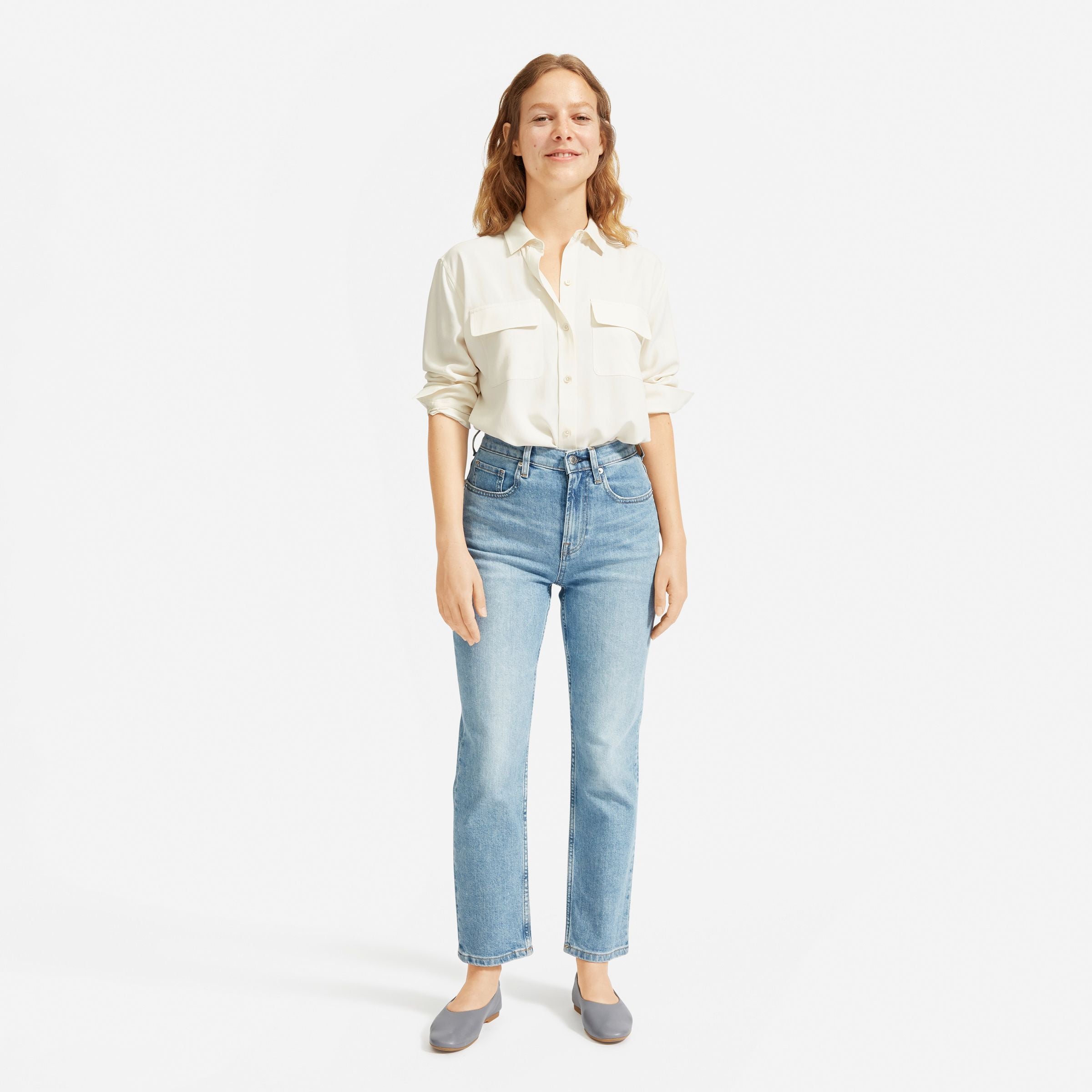 Everlane + The Washable Silk Relaxed Shirt