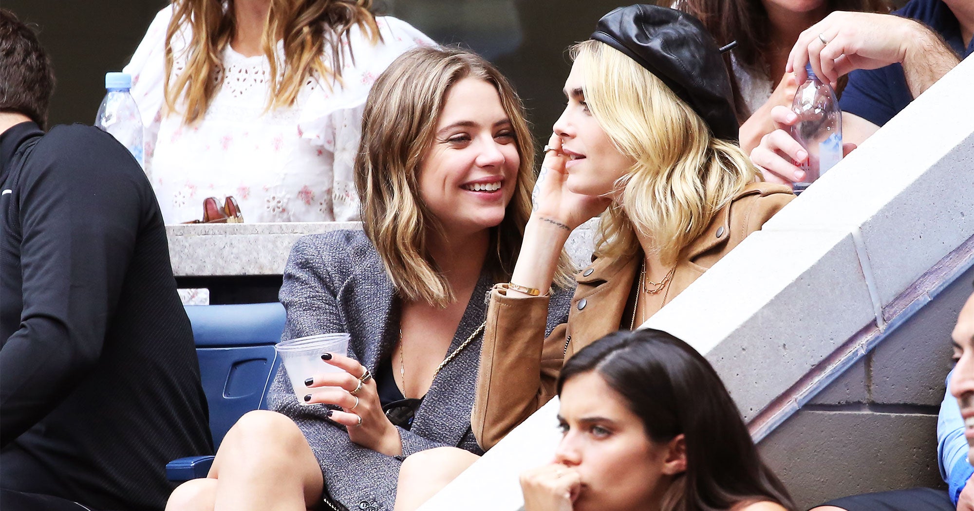 Cara Delevingne and Ashley Benson made their relationship US Open-official....
