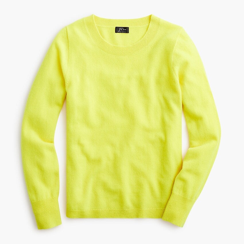 J.Crew + Long-Sleeve Everyday Cashmere Crewneck Sweater