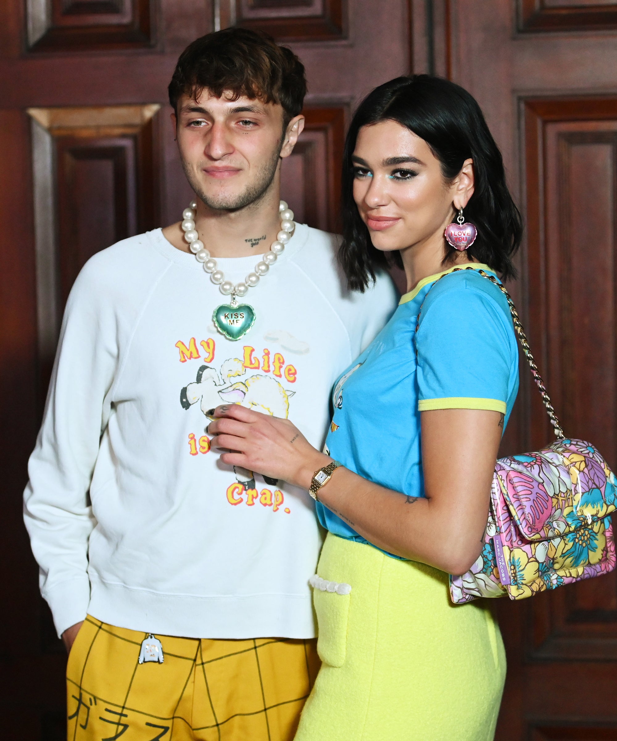 Dua Lipa Anwar Hadid Fashion Week PDA