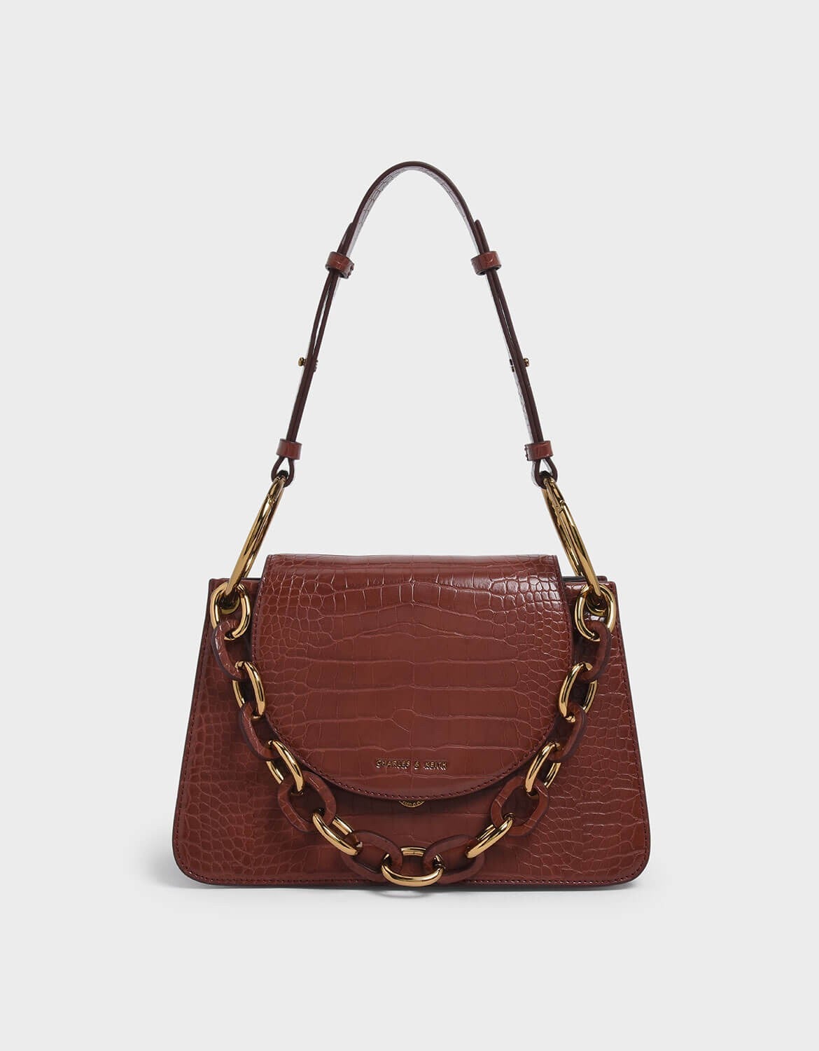 Charles & Keith Chunky Chain Bag  Chain bag outfit, Chain bags, Bags