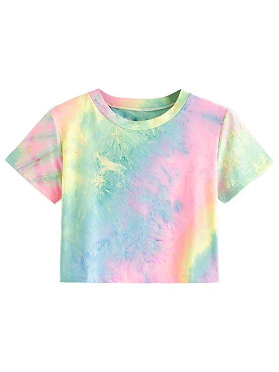 TIE DYE CROPPED TOPS