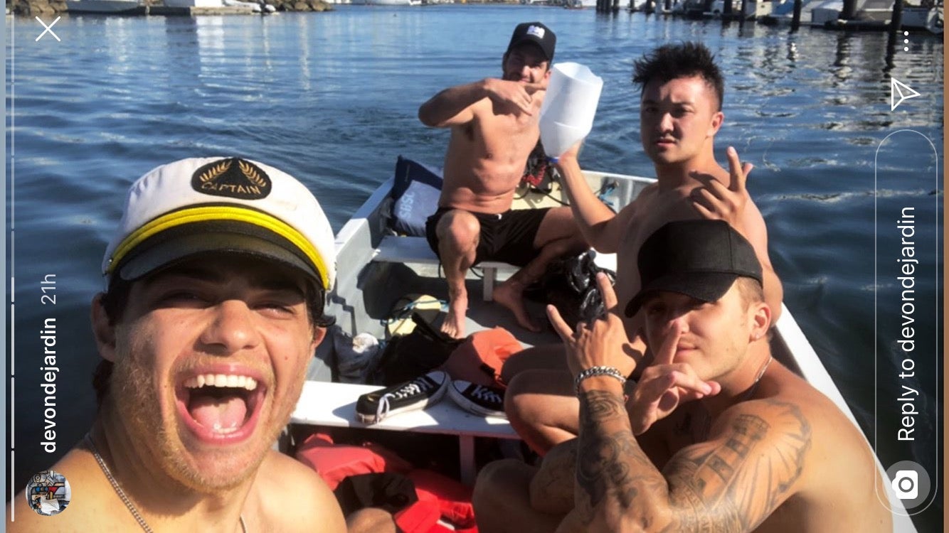 Noah Centineo Blonde Beard Photos