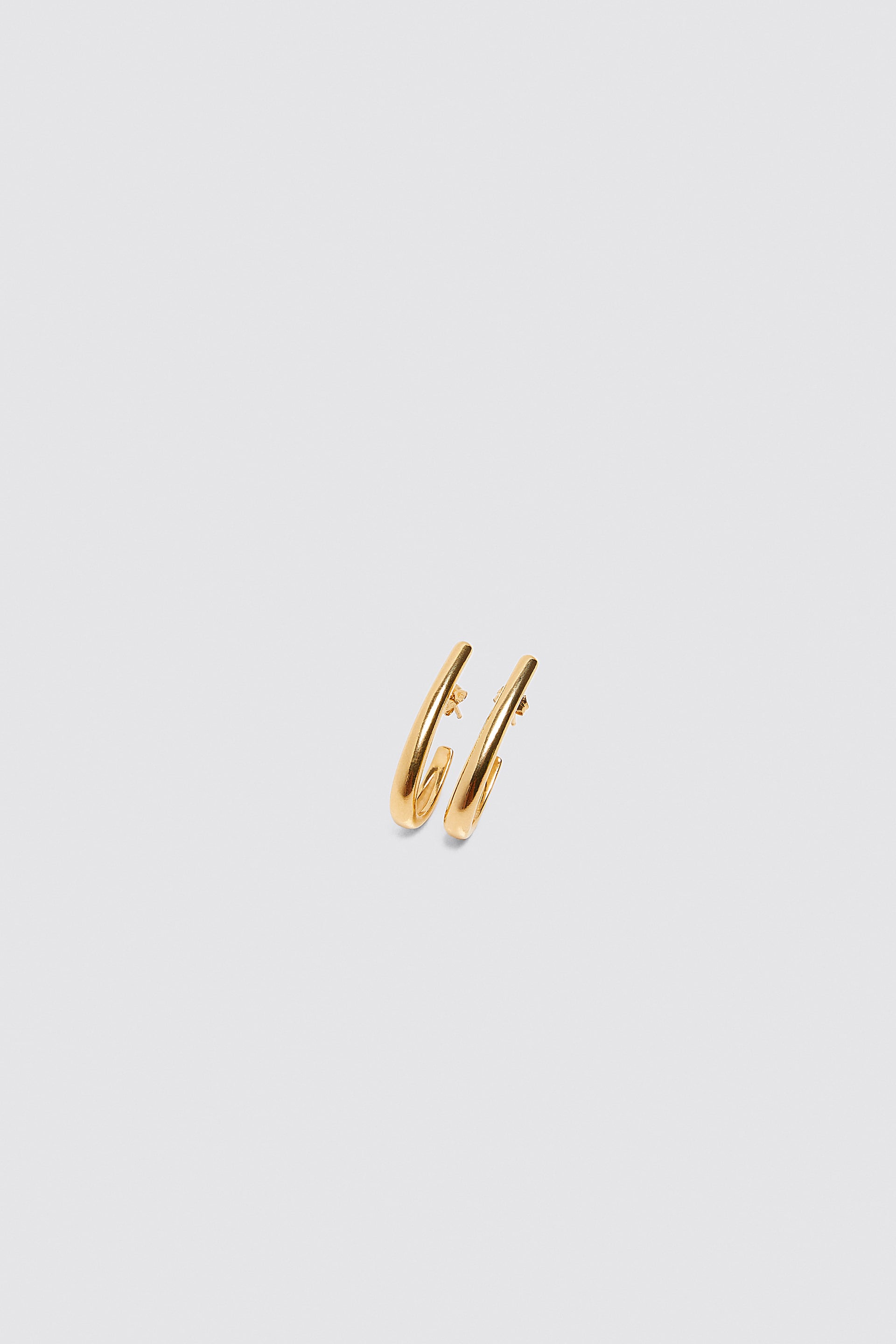 gold door knocker earrings zara
