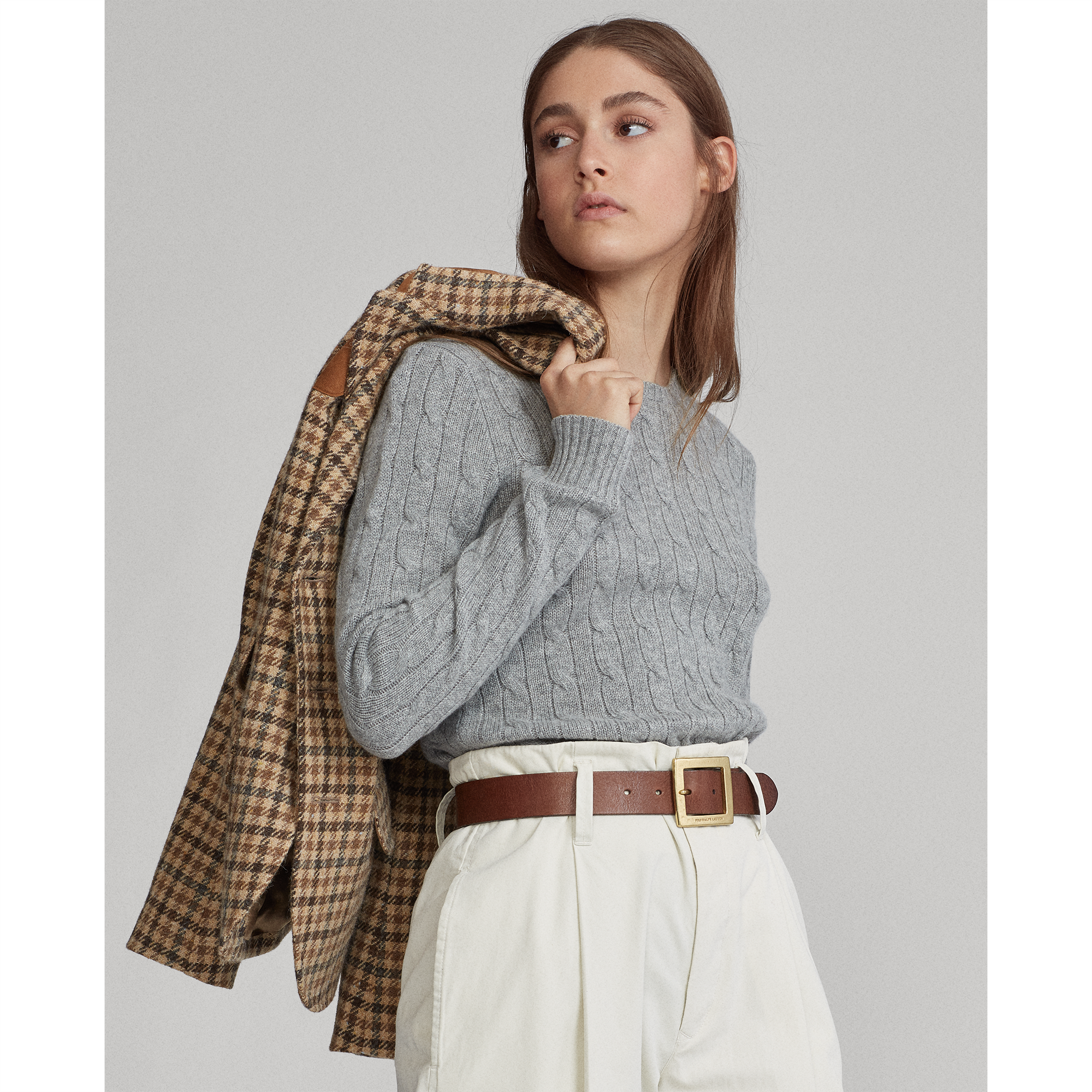 polo ralph lauren cashmere cable knit sweater