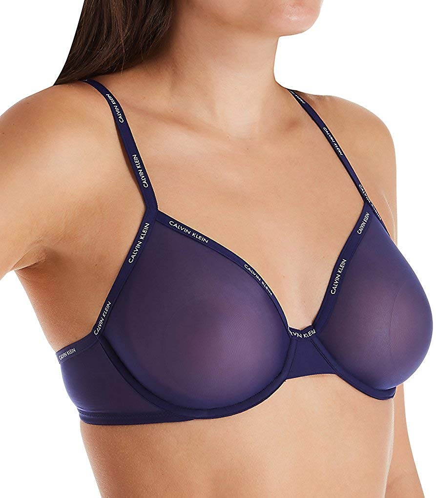 Calvin Klein + Sheer Marquisette Demi Unlined Bra