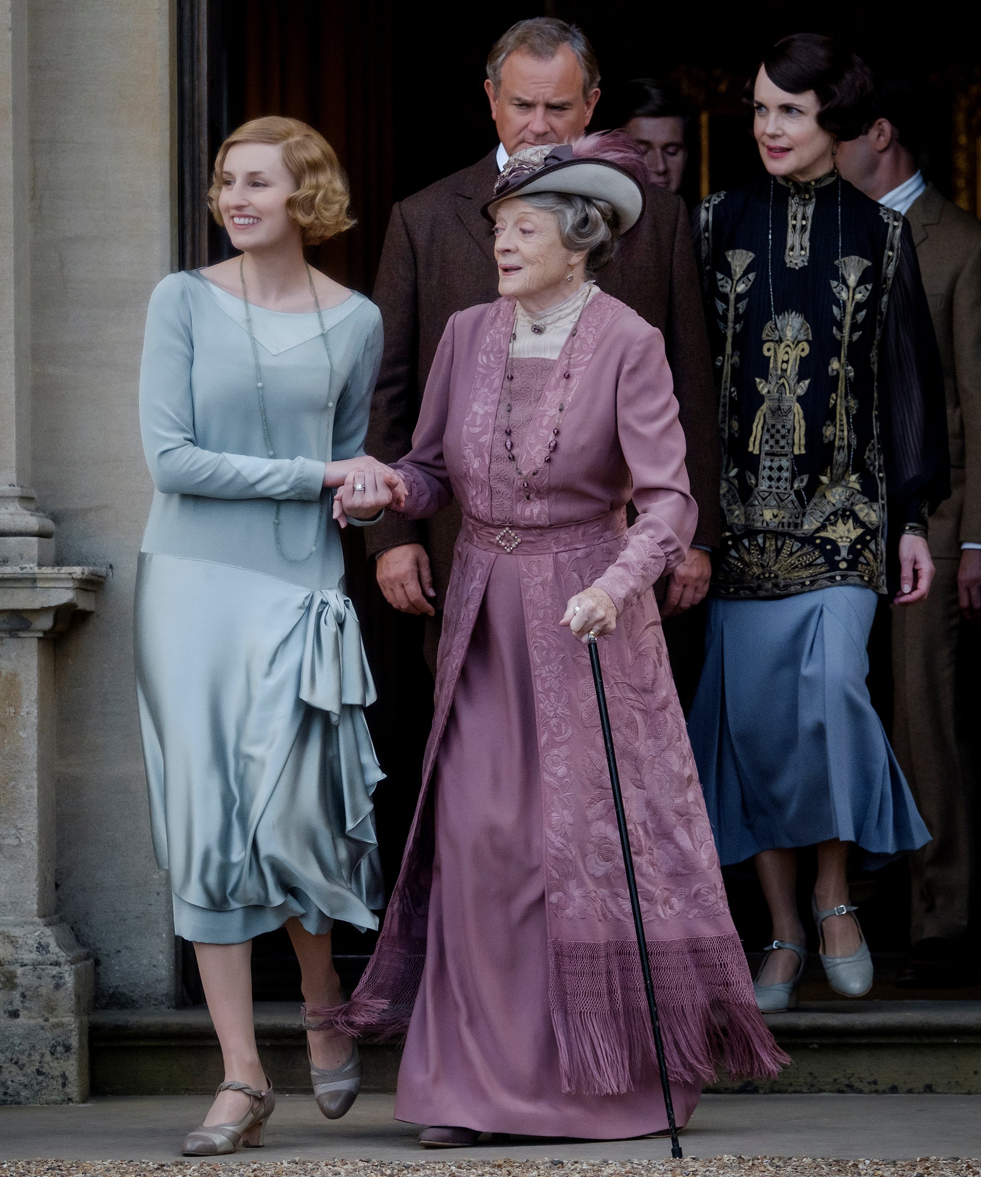 King George V, Queen Mary's Visit in the Downton Abbey Film Is