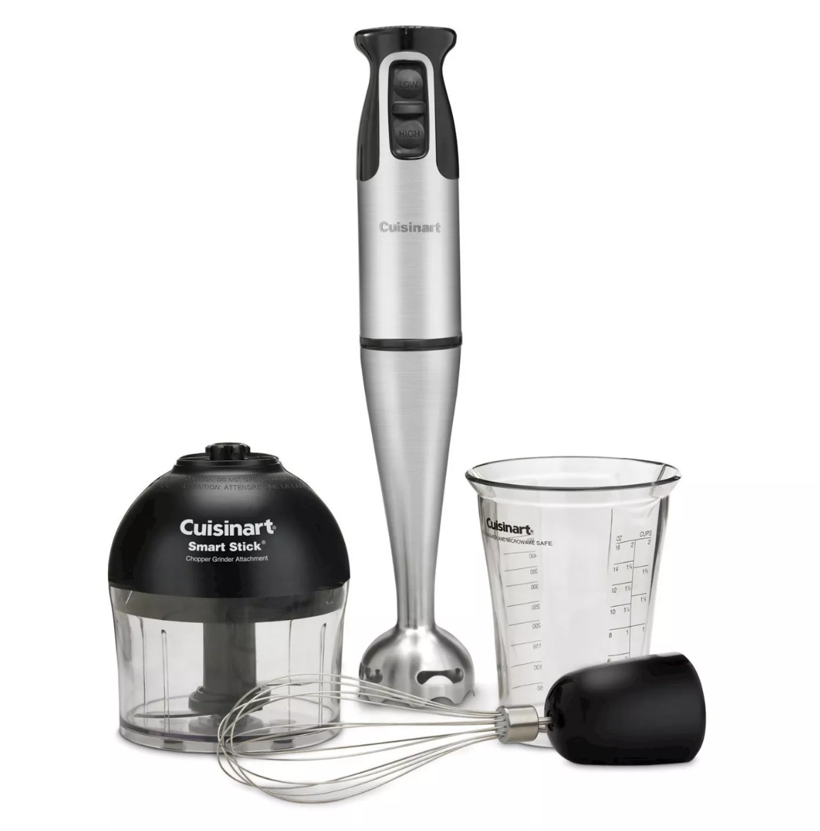 Cuisinart + Smart Stick Hand Blender & Chopper Stainless Steel Csb79