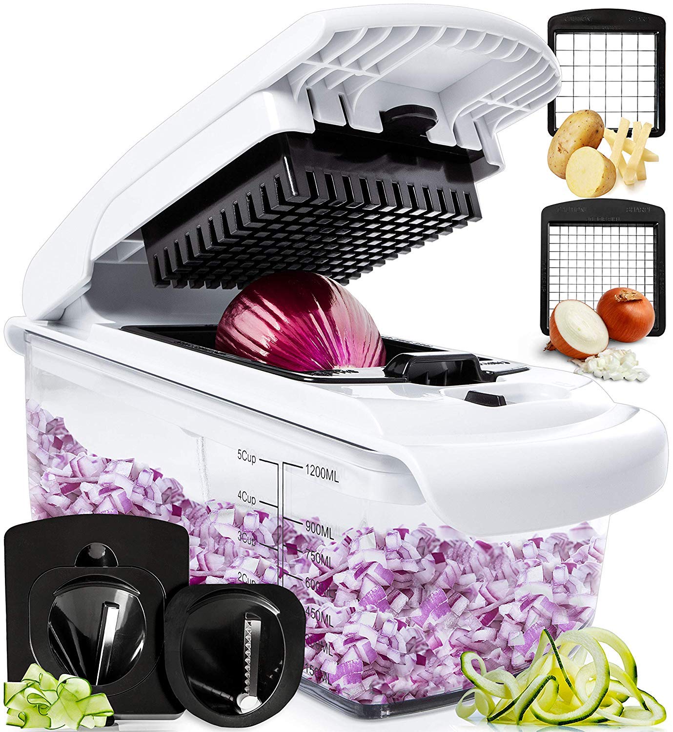 Fullstar + Pro Food Chopper with Container — 4 Blades