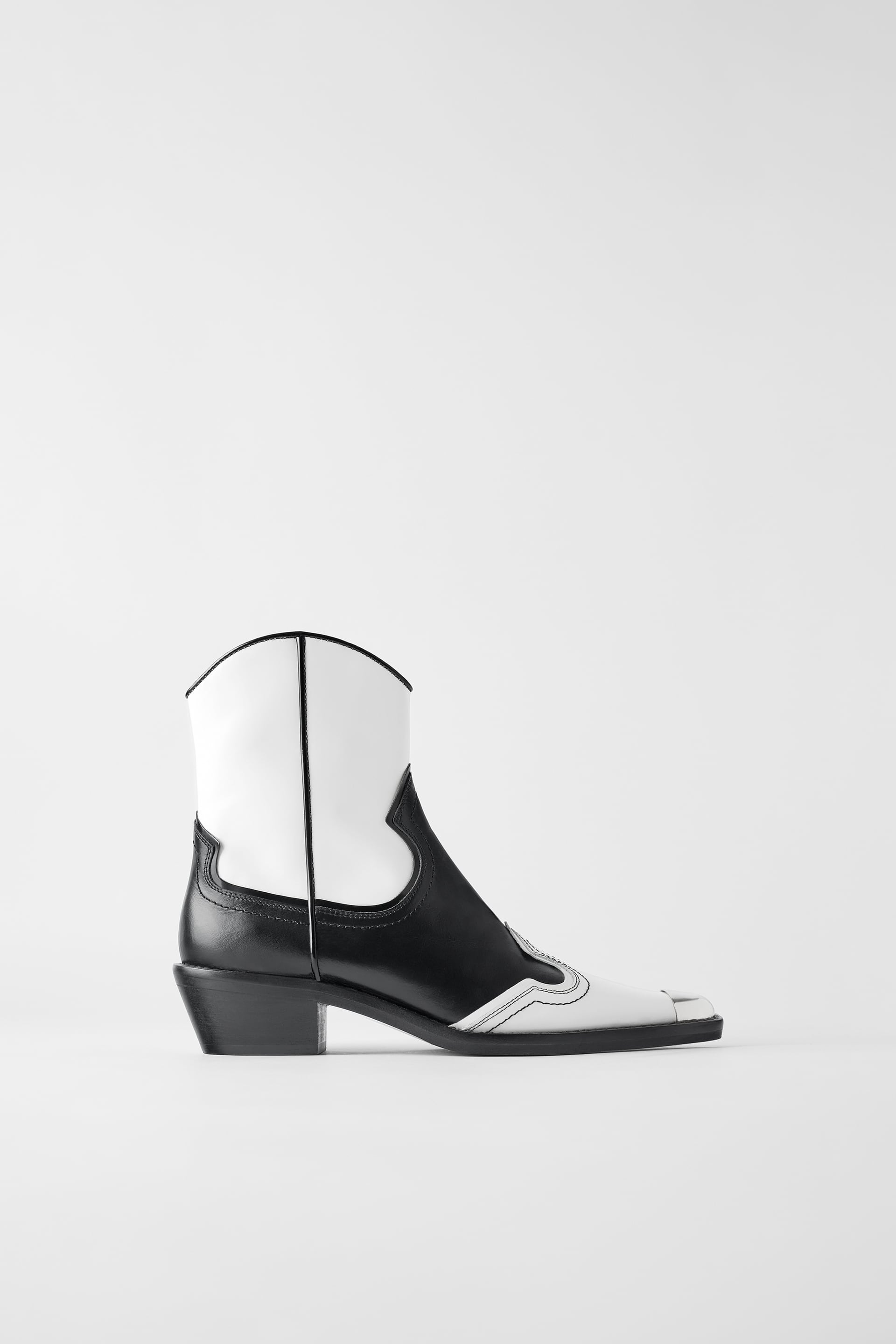 Zara white hotsell cowboy boots