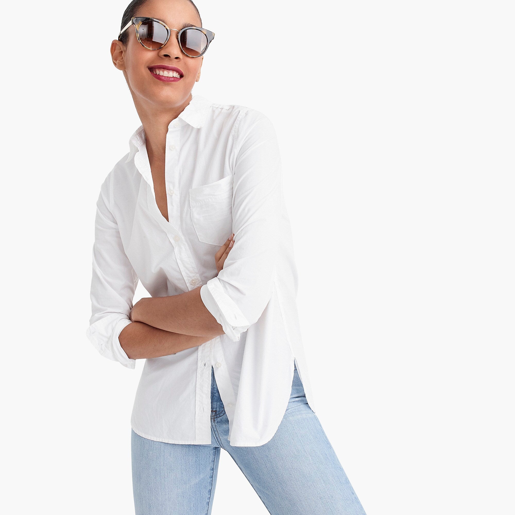 j crew boyfriend shirt