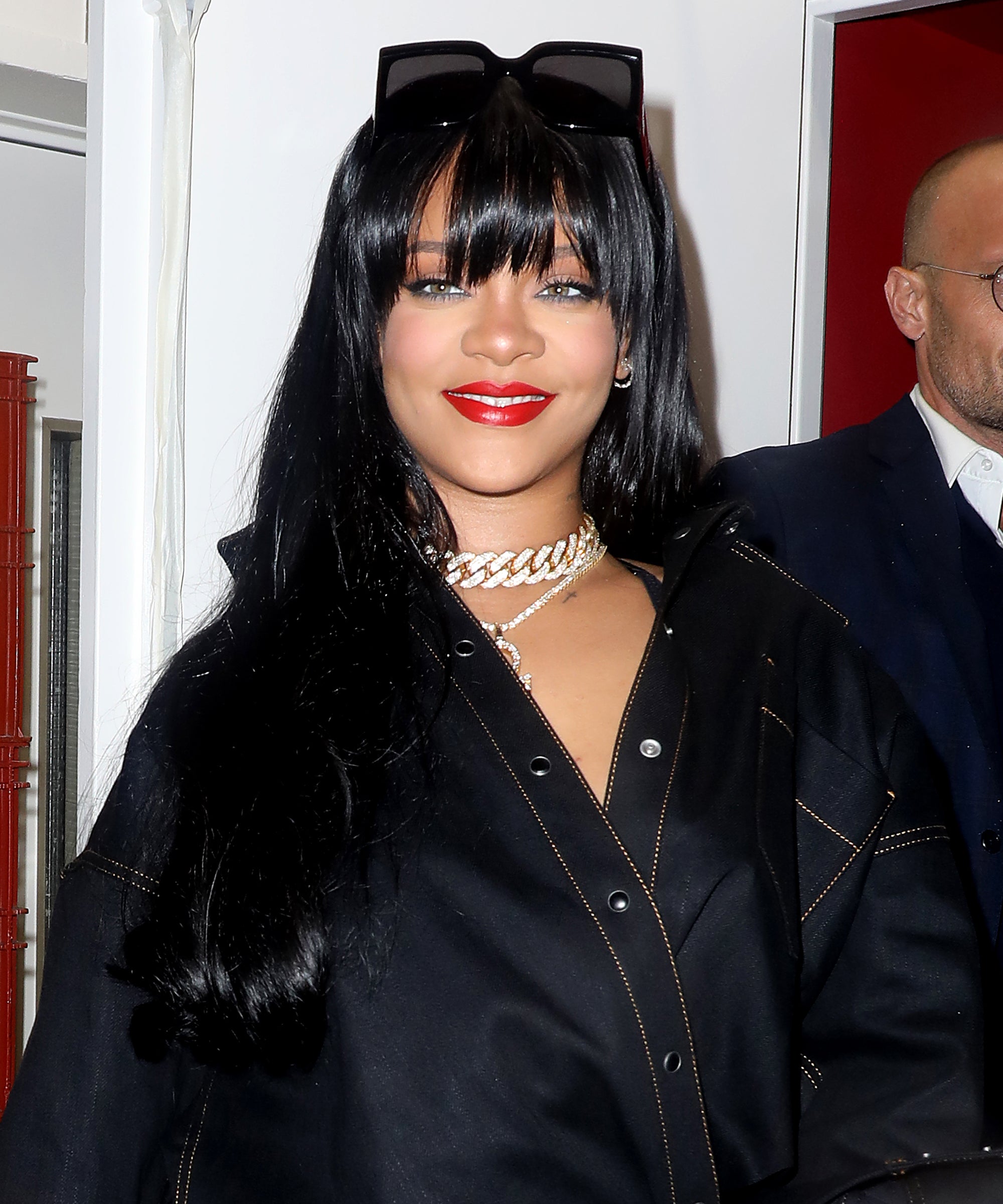Rihanna Debuts Bangs Haircut At Fenty Party In Paris