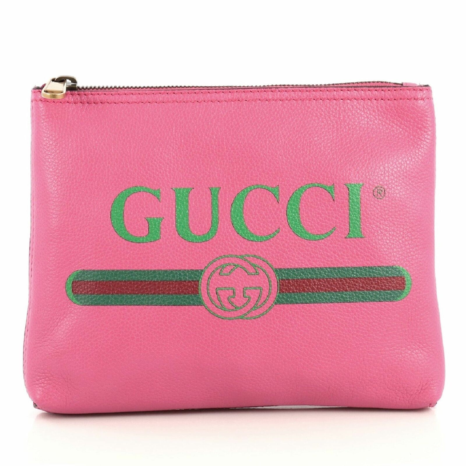Gucci + Logo Leather Pouch