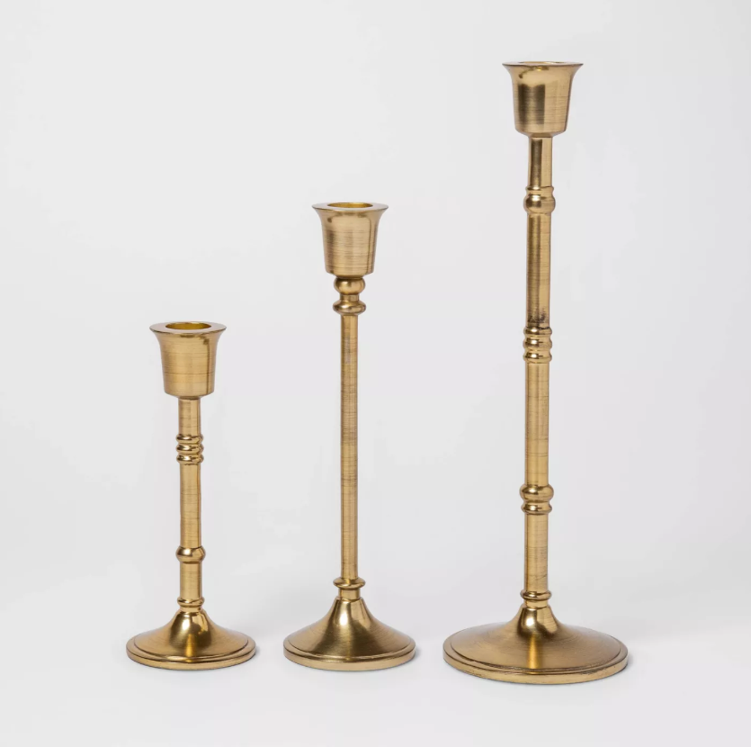 Threshold + 3PC Taper Candle Holder Set Threshold