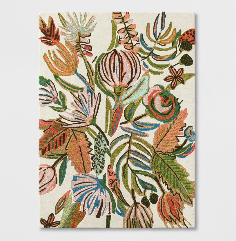 Opalhouse + Floral Wool Tufted Area Rug
