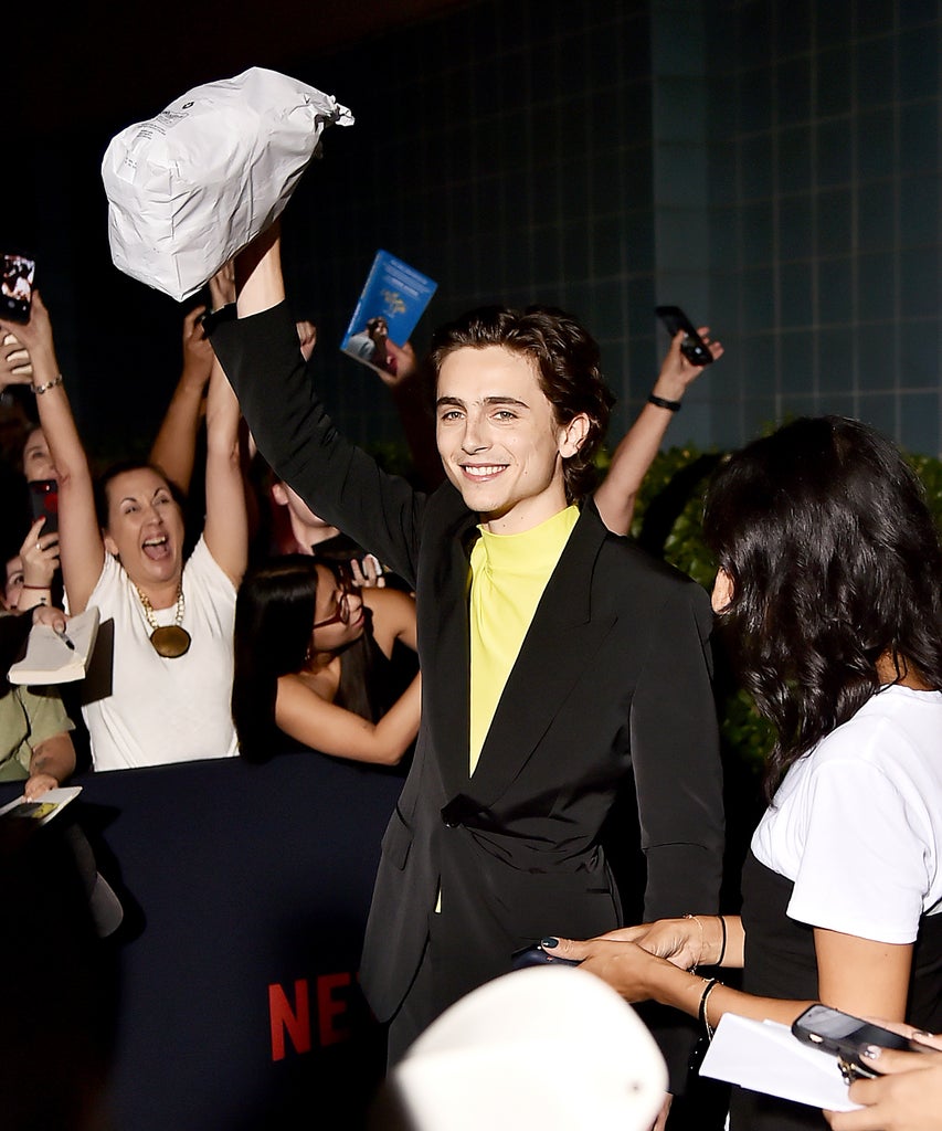 Timothée Chalamet Bagels Red Carpet,