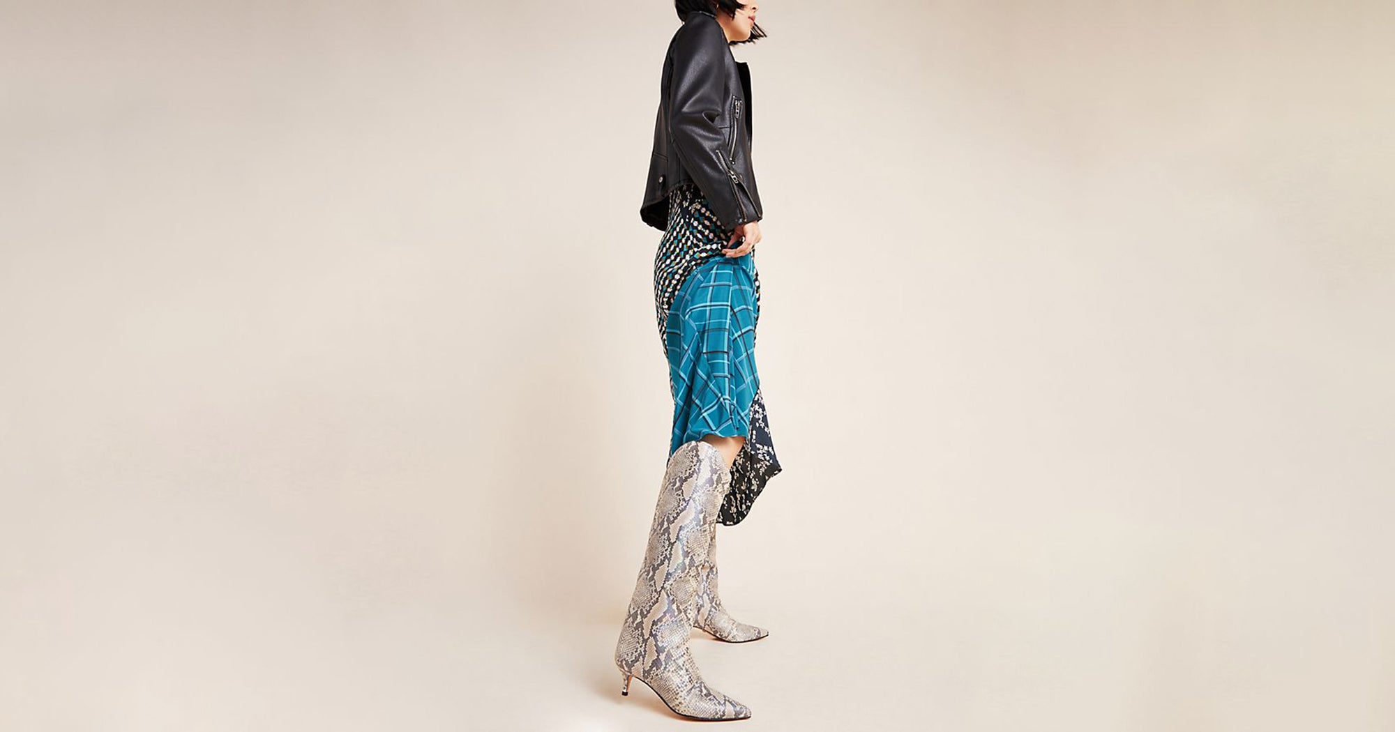 snakeskin boots women