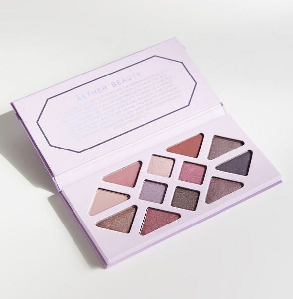 Aether Beauty + Amethyst Crystal Gemstone Eyeshadow Palette