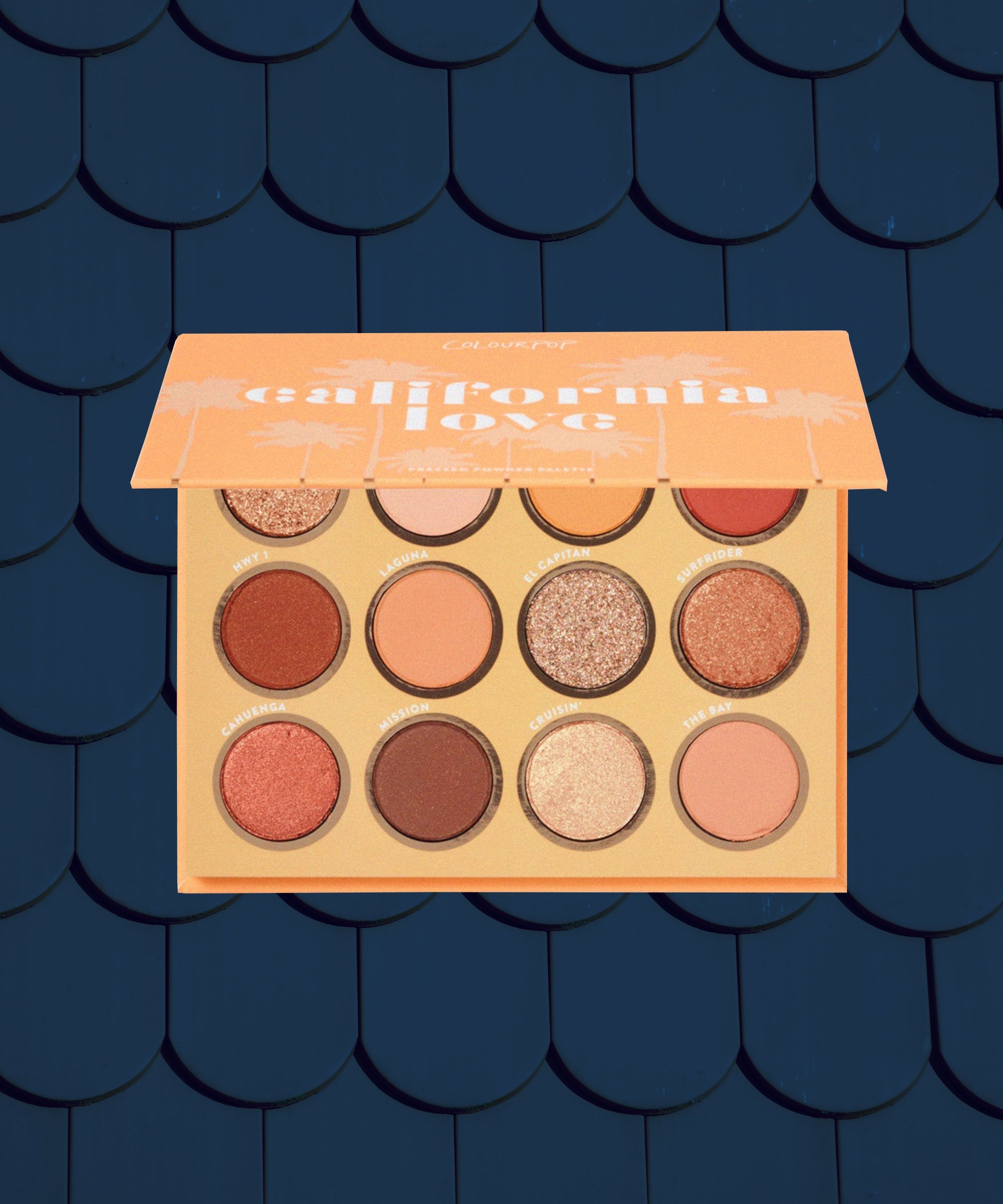 brown orange eyeshadow palette
