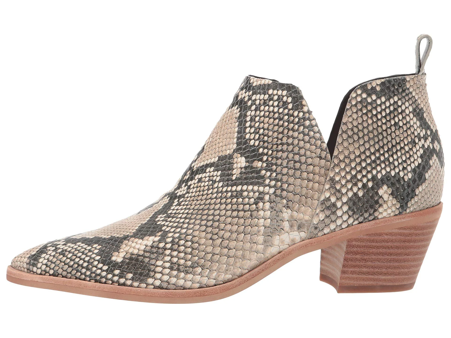 Snakeskin Print Boots,