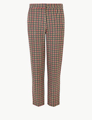 Marks & Spencer + Evie Checked 7/8th Trousers