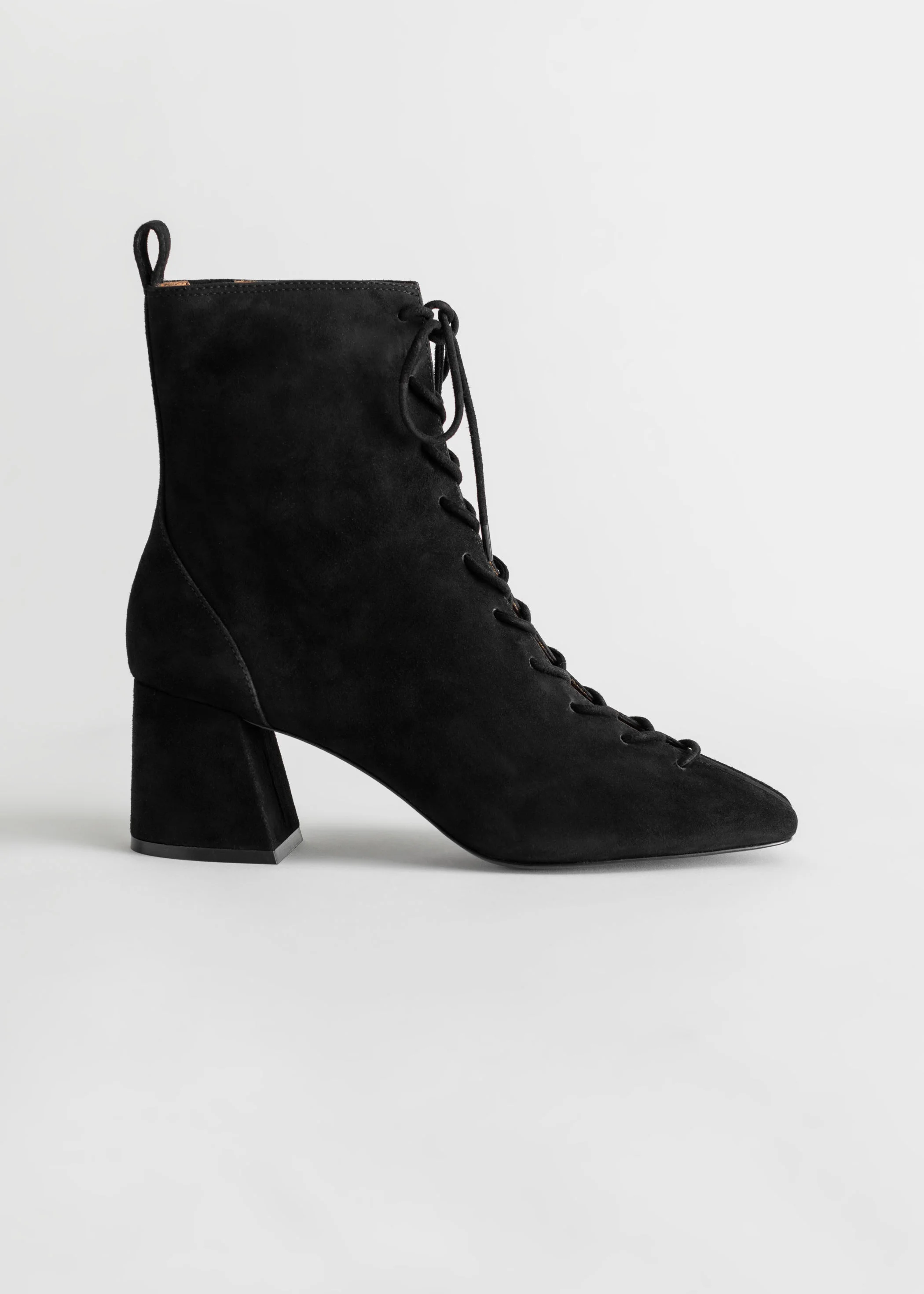 Other Stories Suede Lace Up Ankle Boots