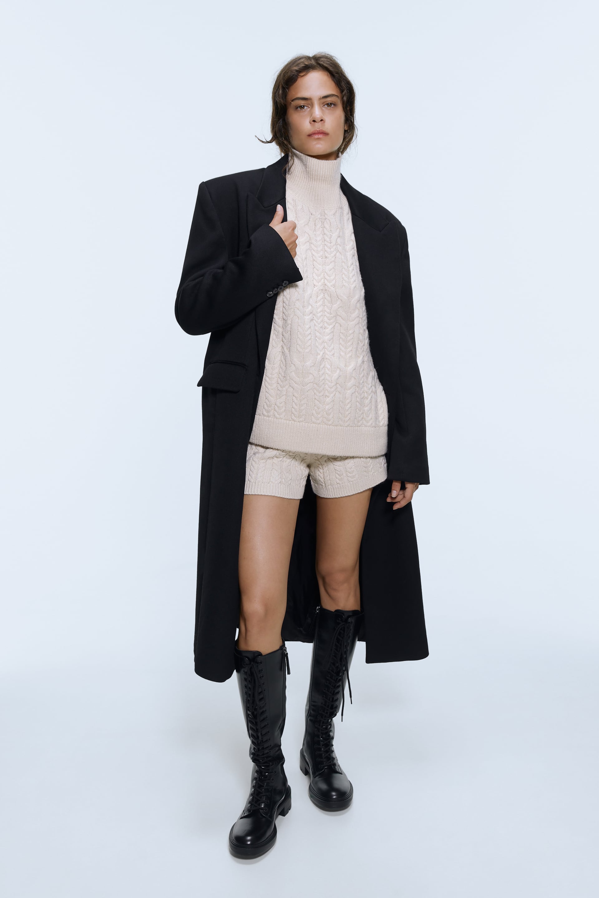 Zara + Cable Knit Sweater