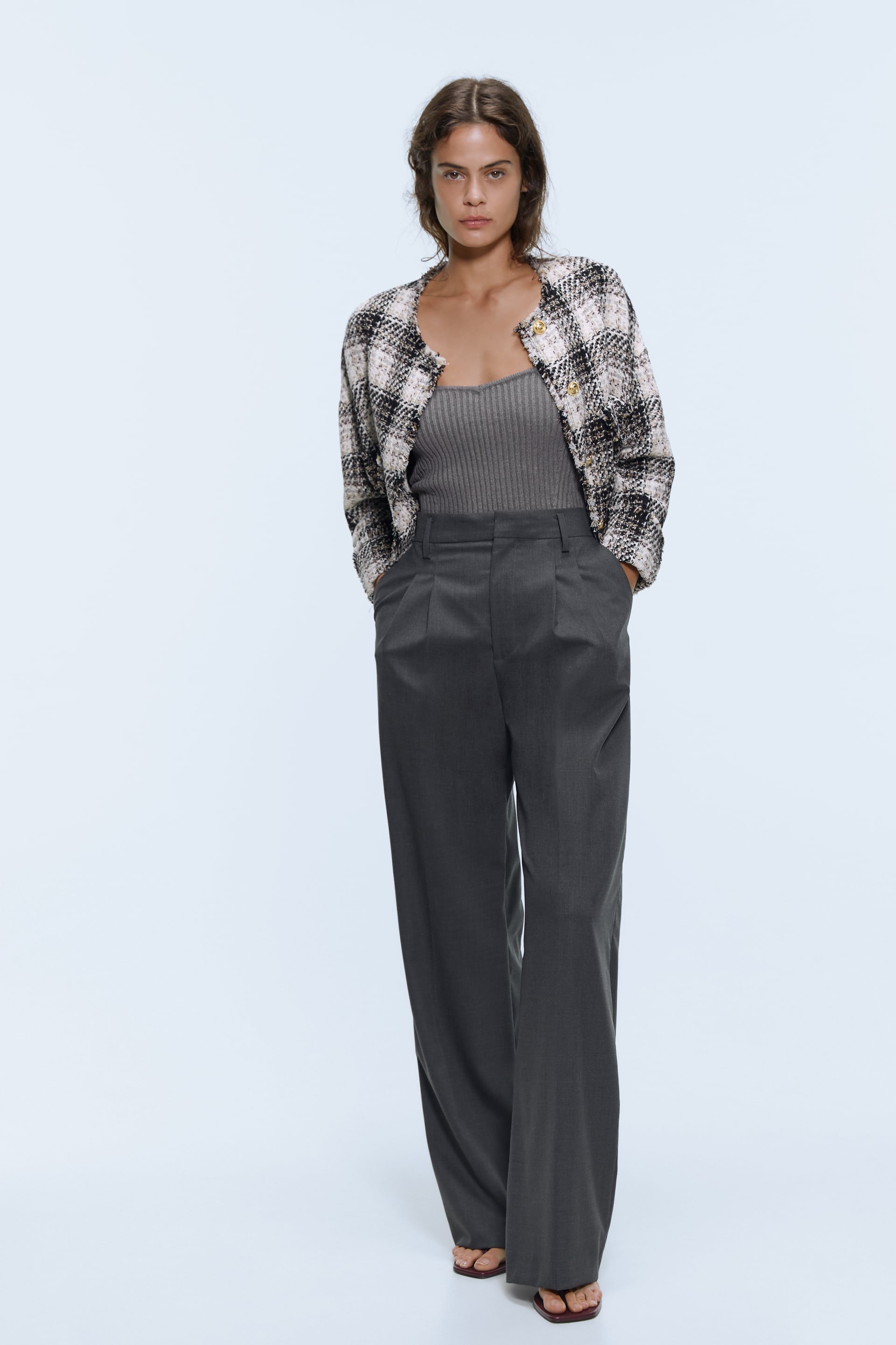 Zara pants 2025 wide leg