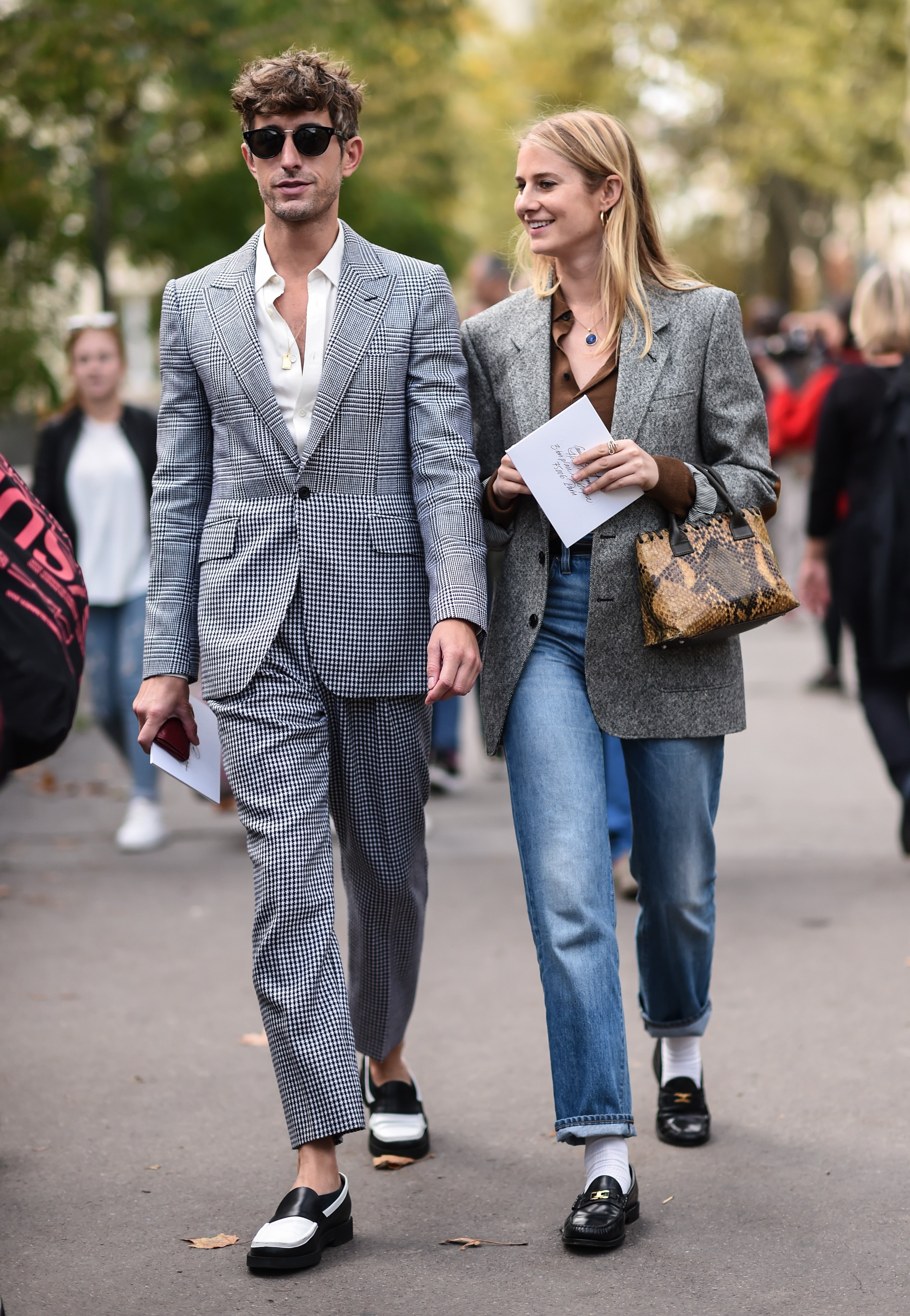 women wearing penny loafers