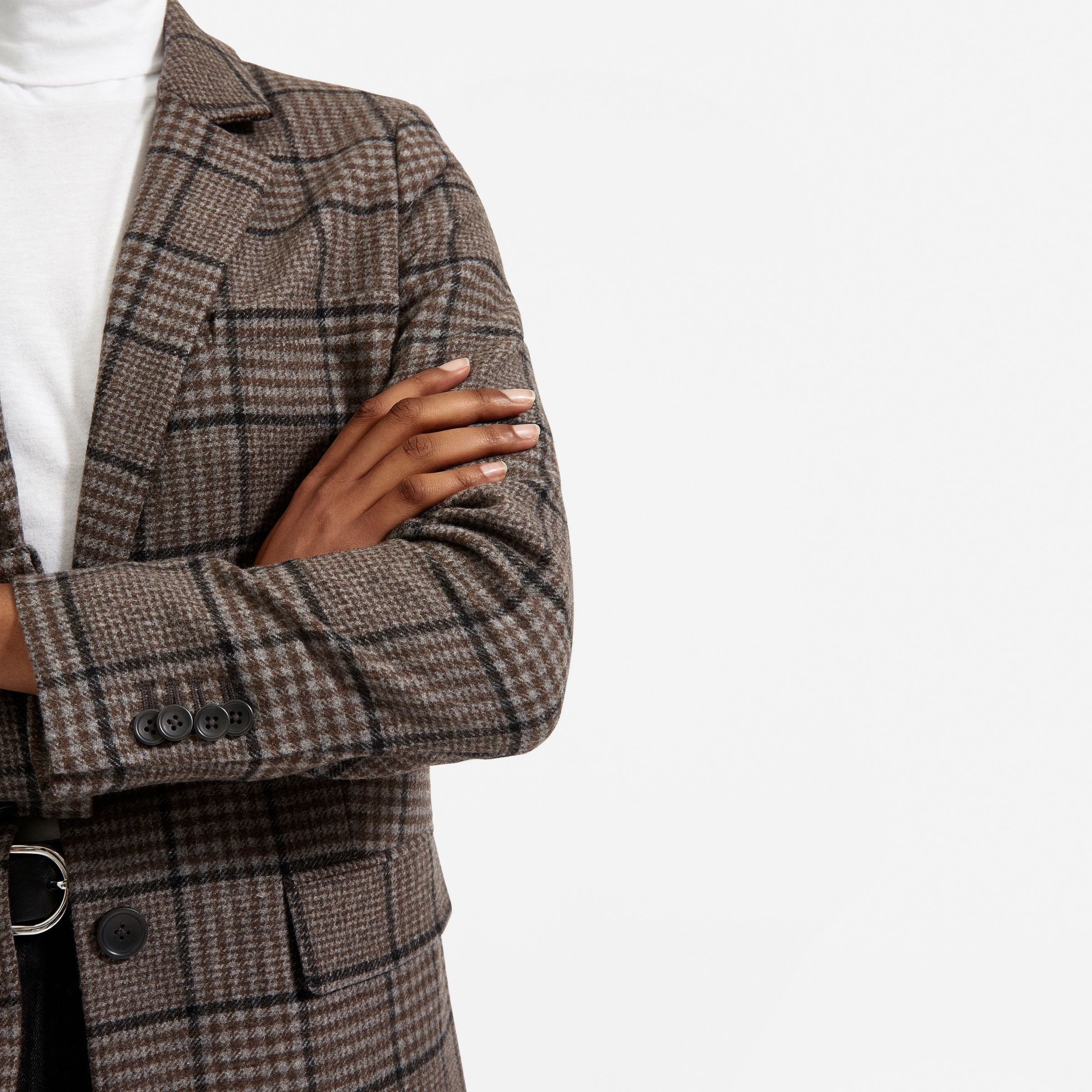 houndstooth oversized blazer