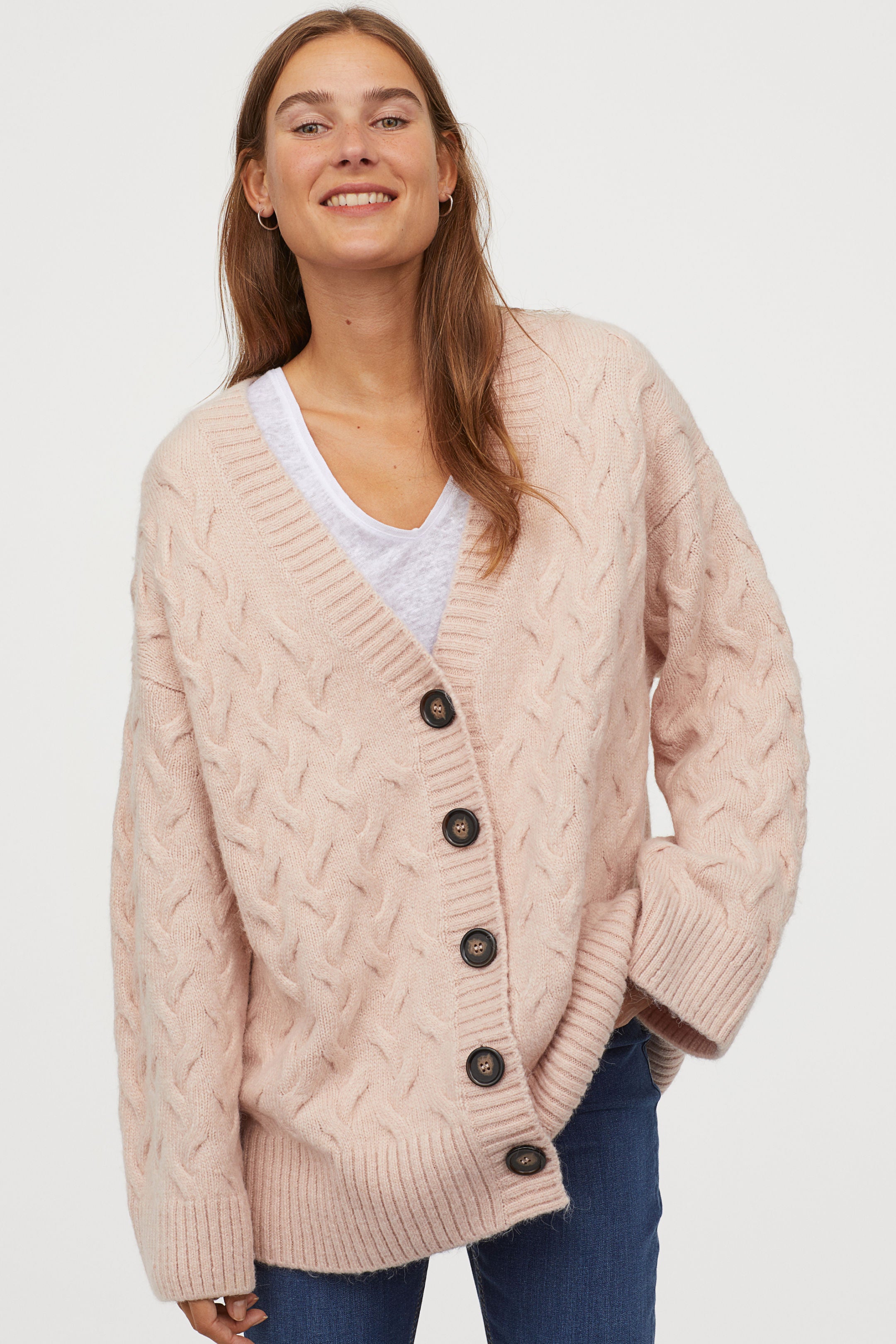 H&M + Cable Knit Cardigan