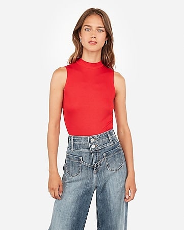 Express mock neck discount tank