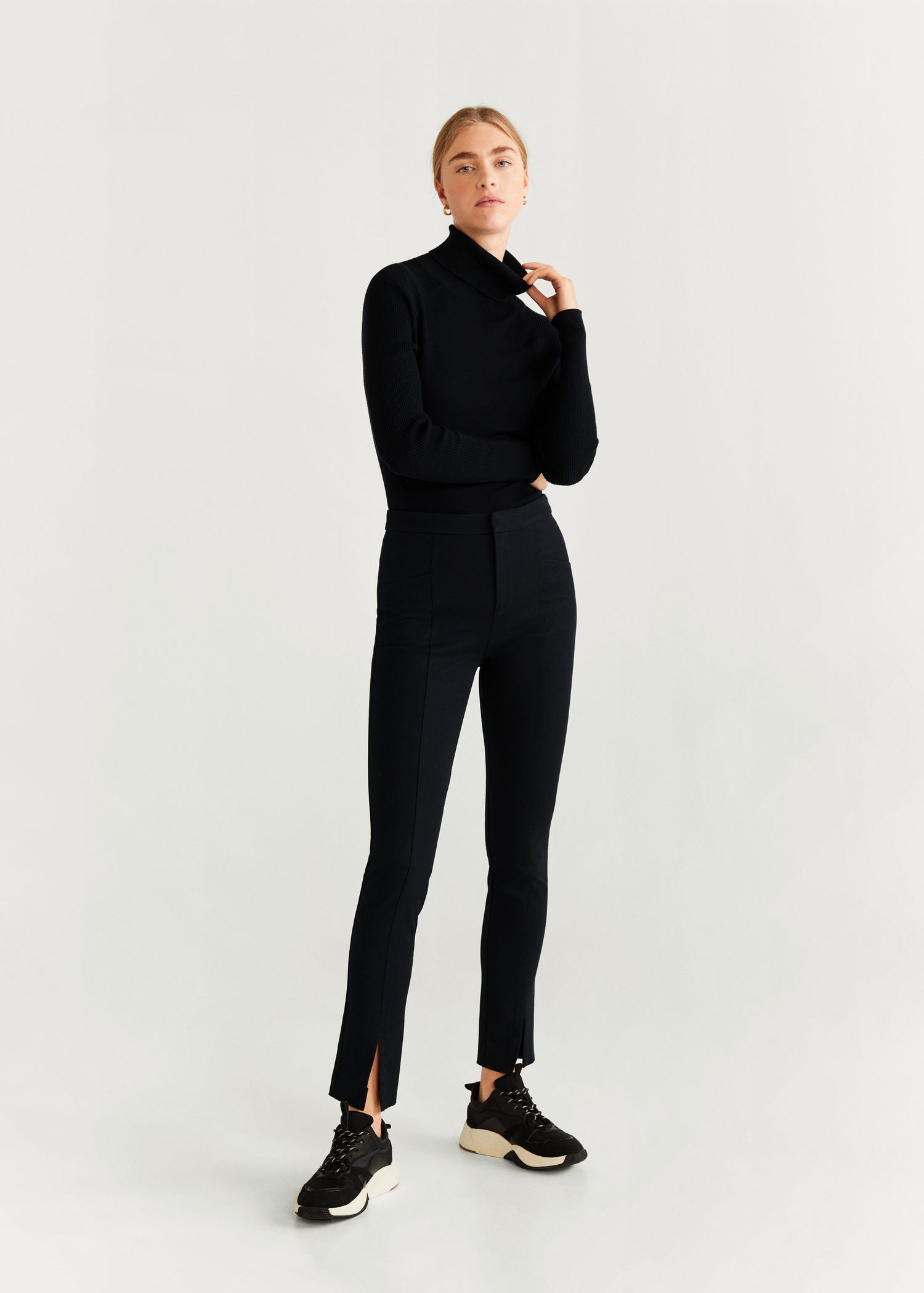 Mango split trousers sales