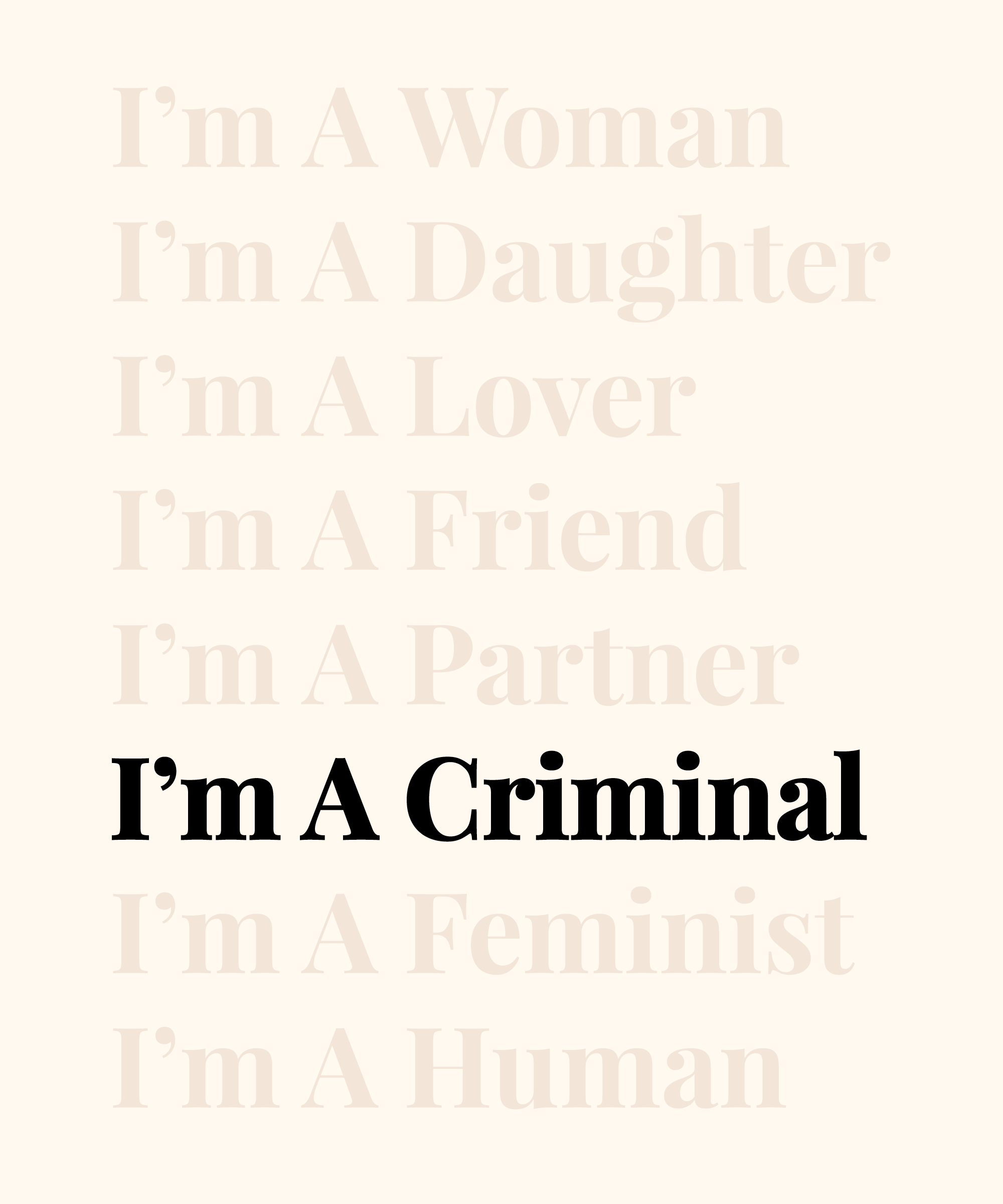 I'm A Criminal